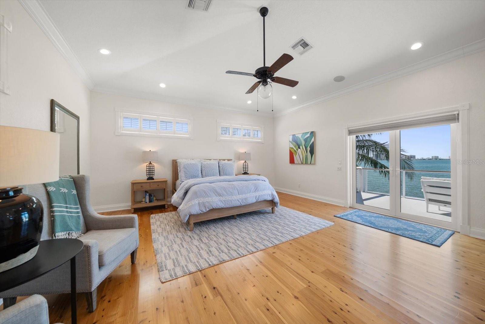 Grand 5th bedroom with vaulted ceilings