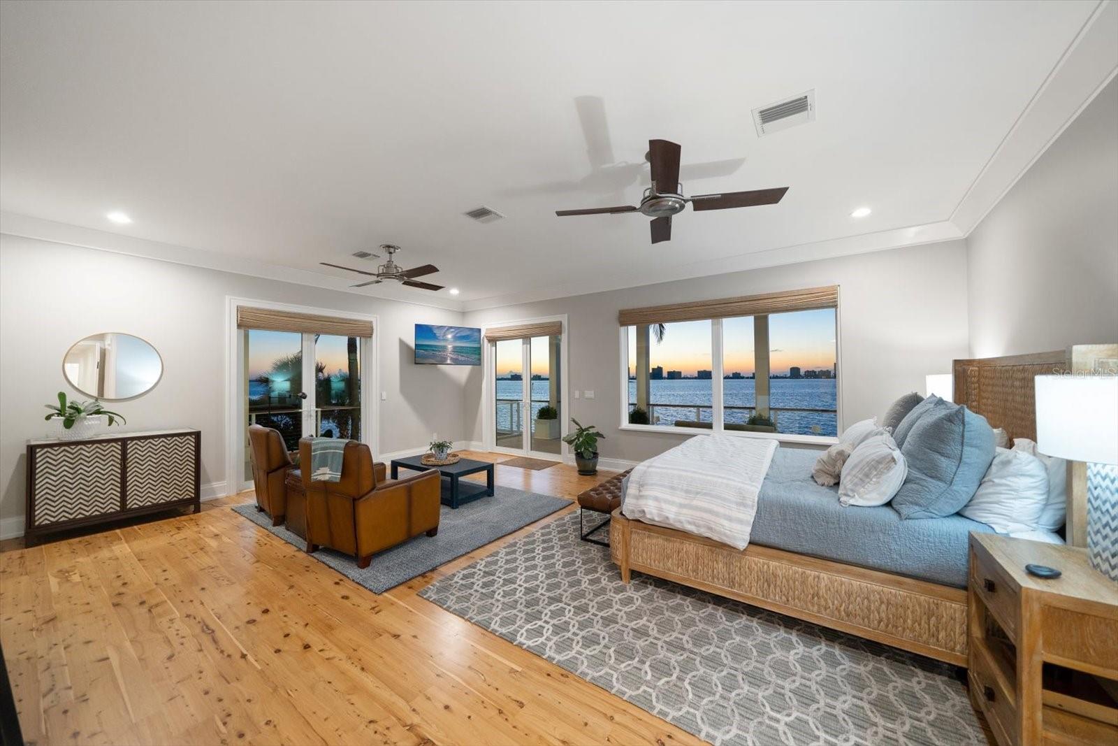 Sunset in the master bedroom