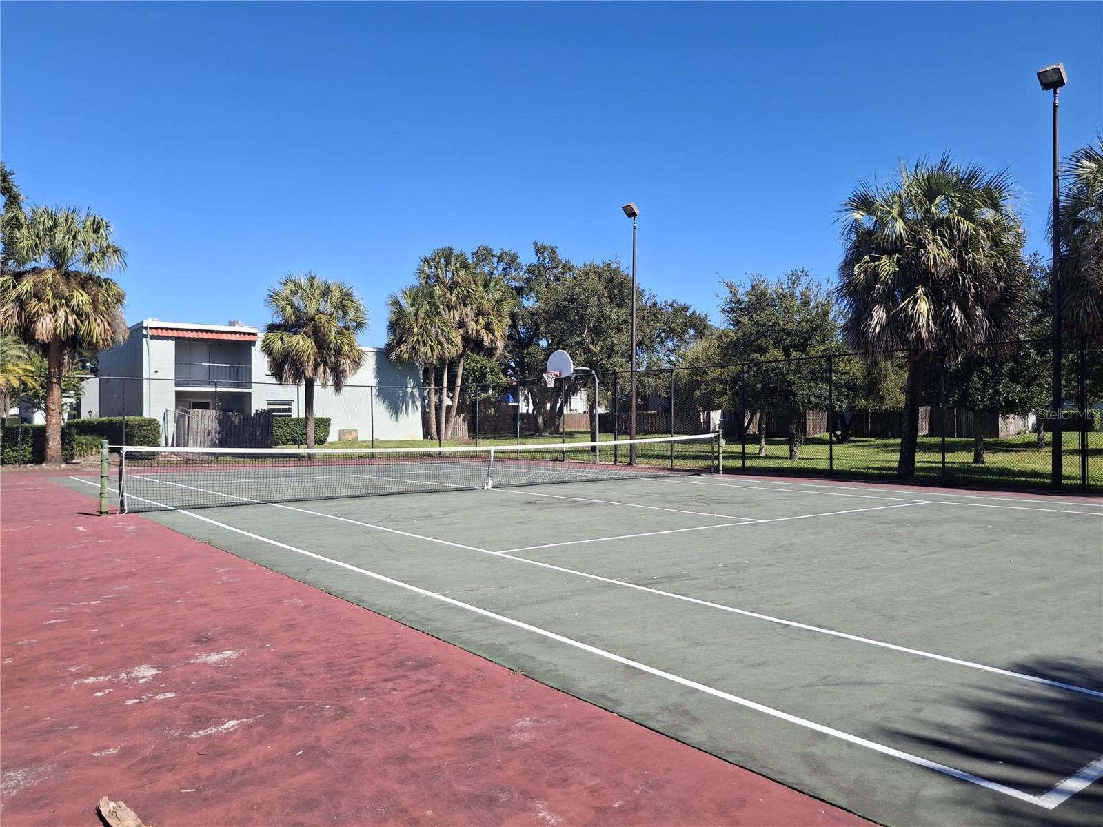 Tennis/basketball courts