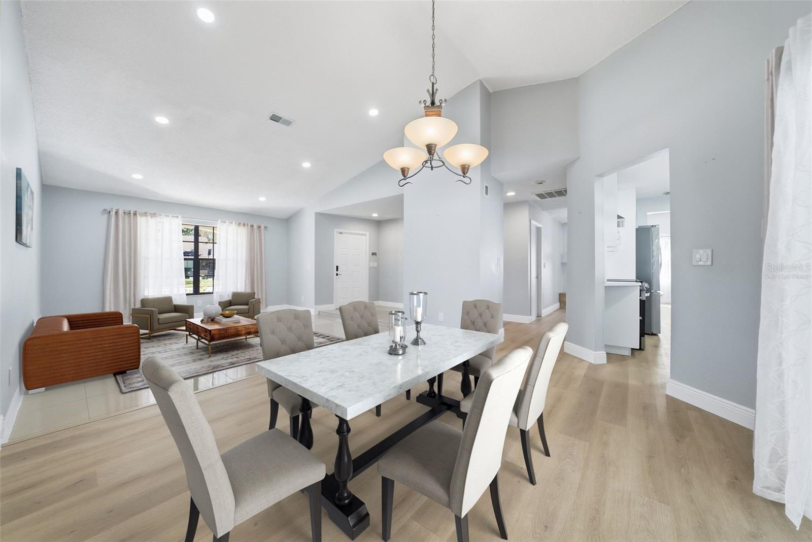 Virtually Staged Dining Room