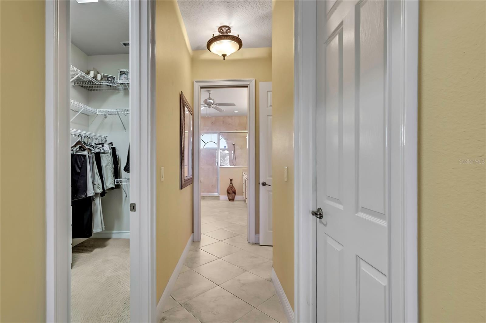 Master with dual walk in closets