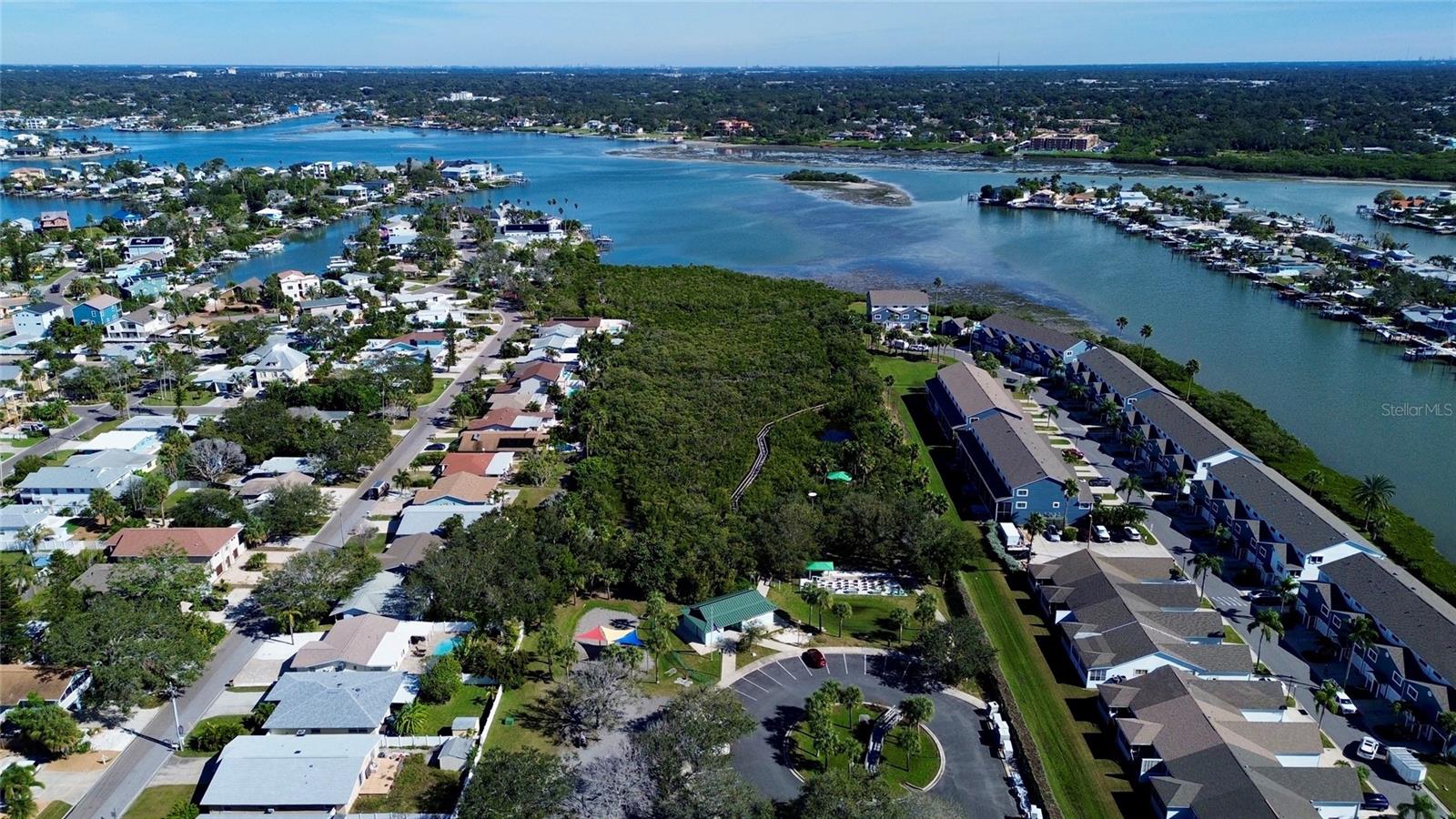 Community dock on the intercoastal waterway