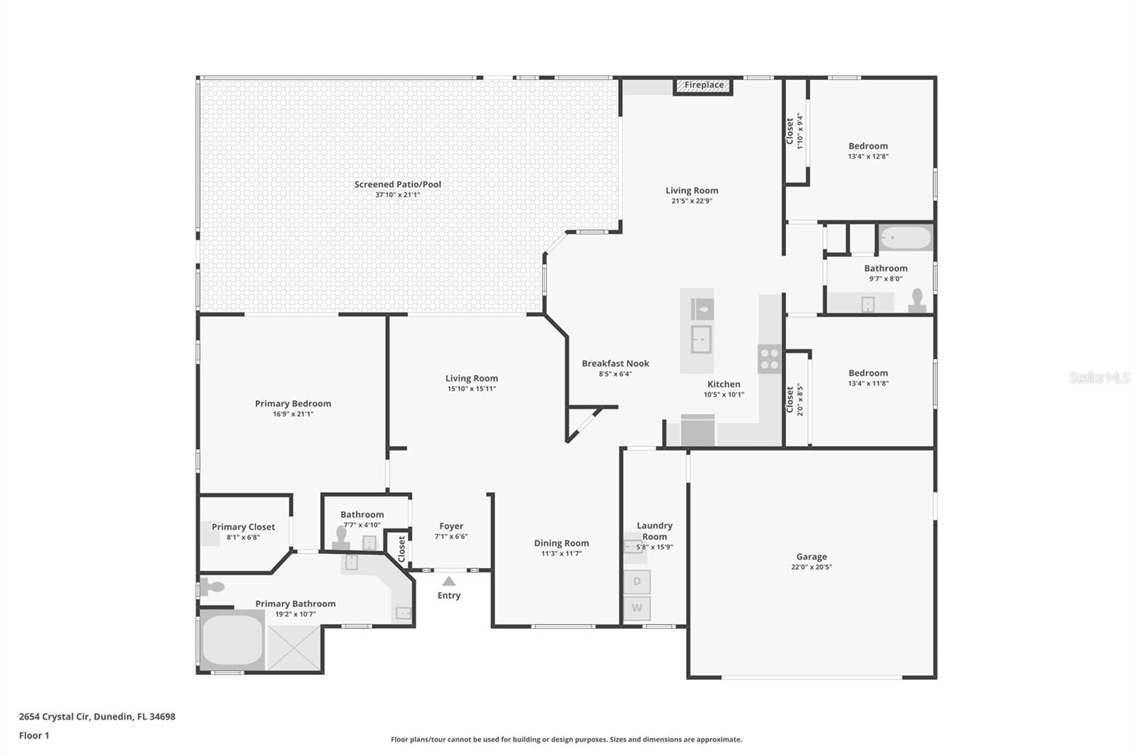 2654 CRYSTAL CIR, DUNEDIN, FL, 34698