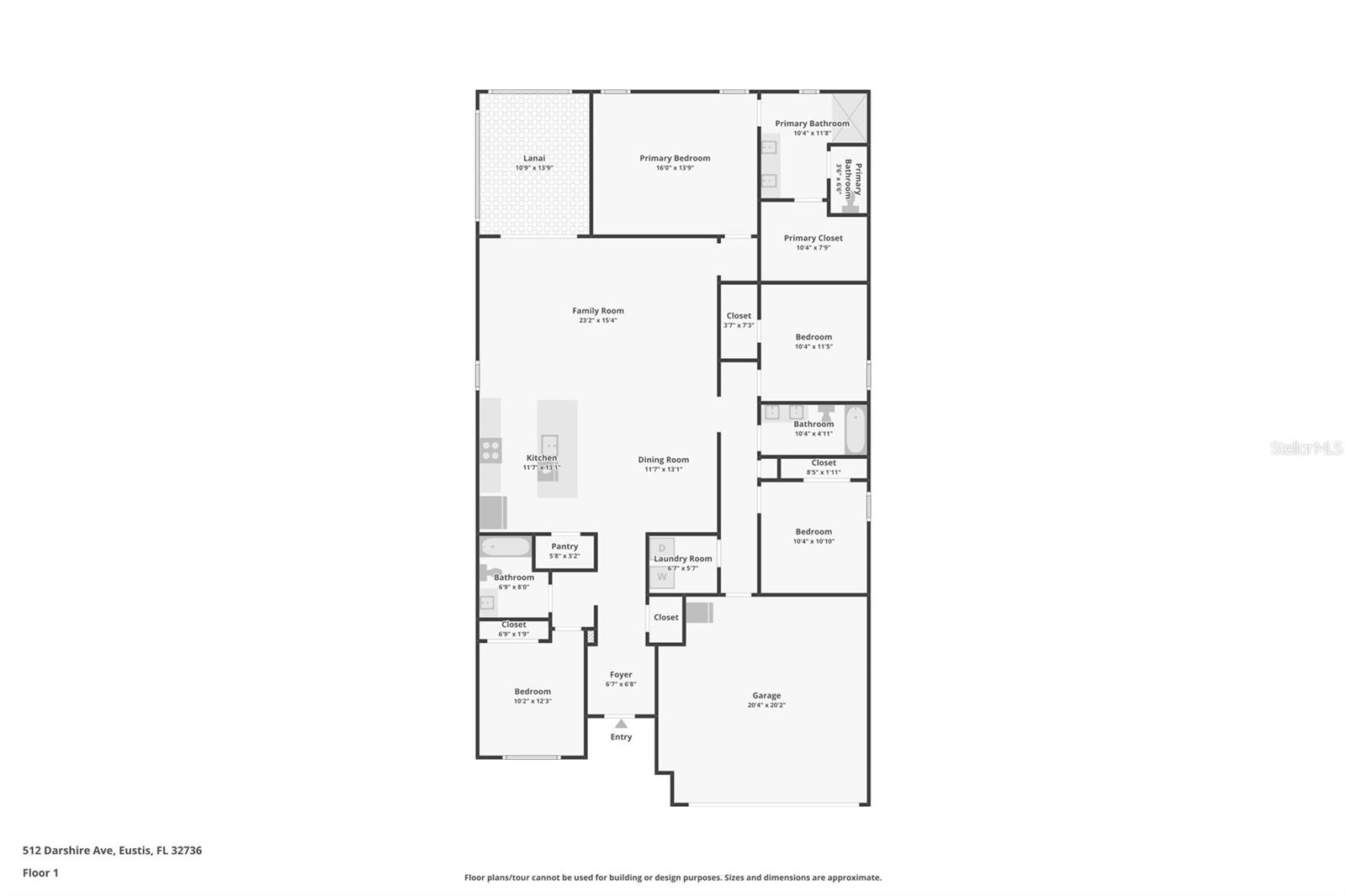 512 DARSHIRE AVE, EUSTIS, FL, 32736