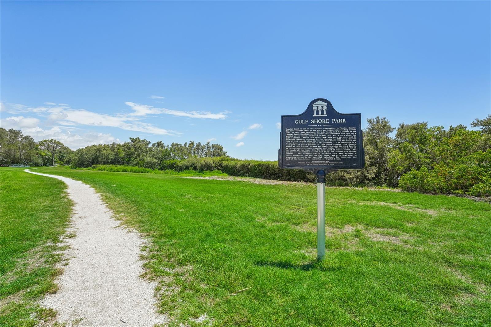 Public shell walking path from Marland to Georgia Ave