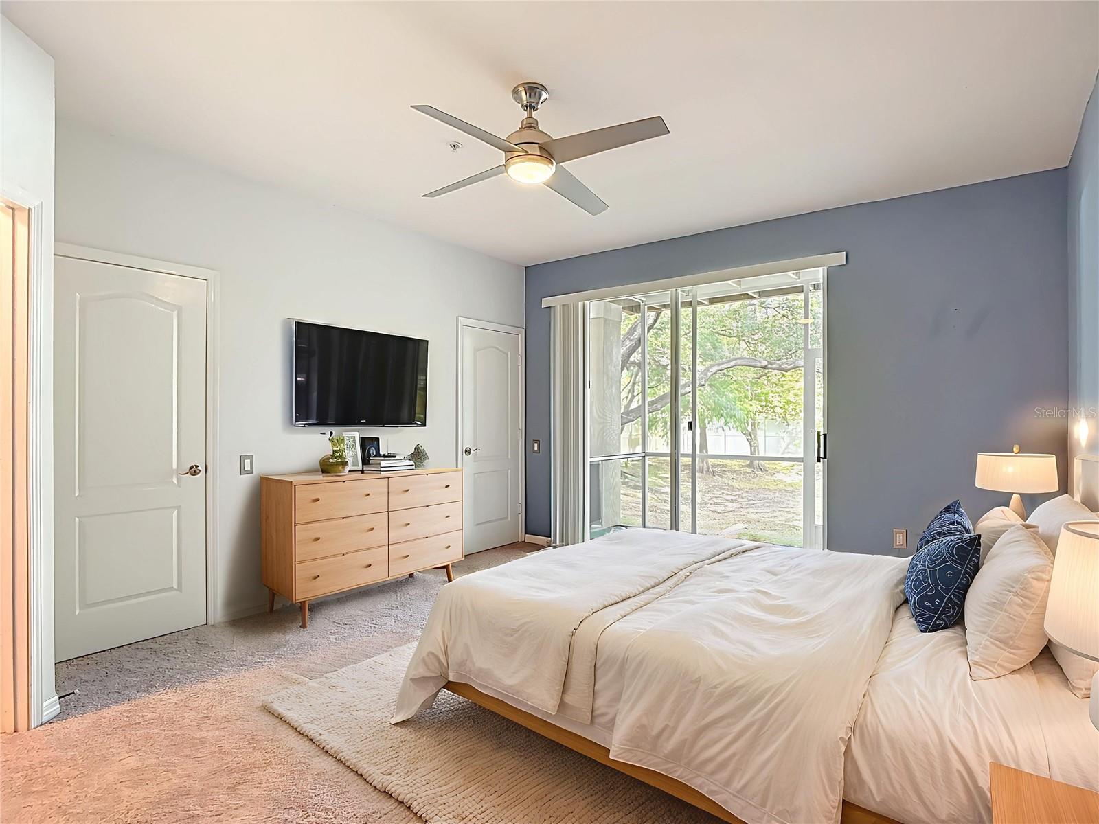 Virtual staged bedroom