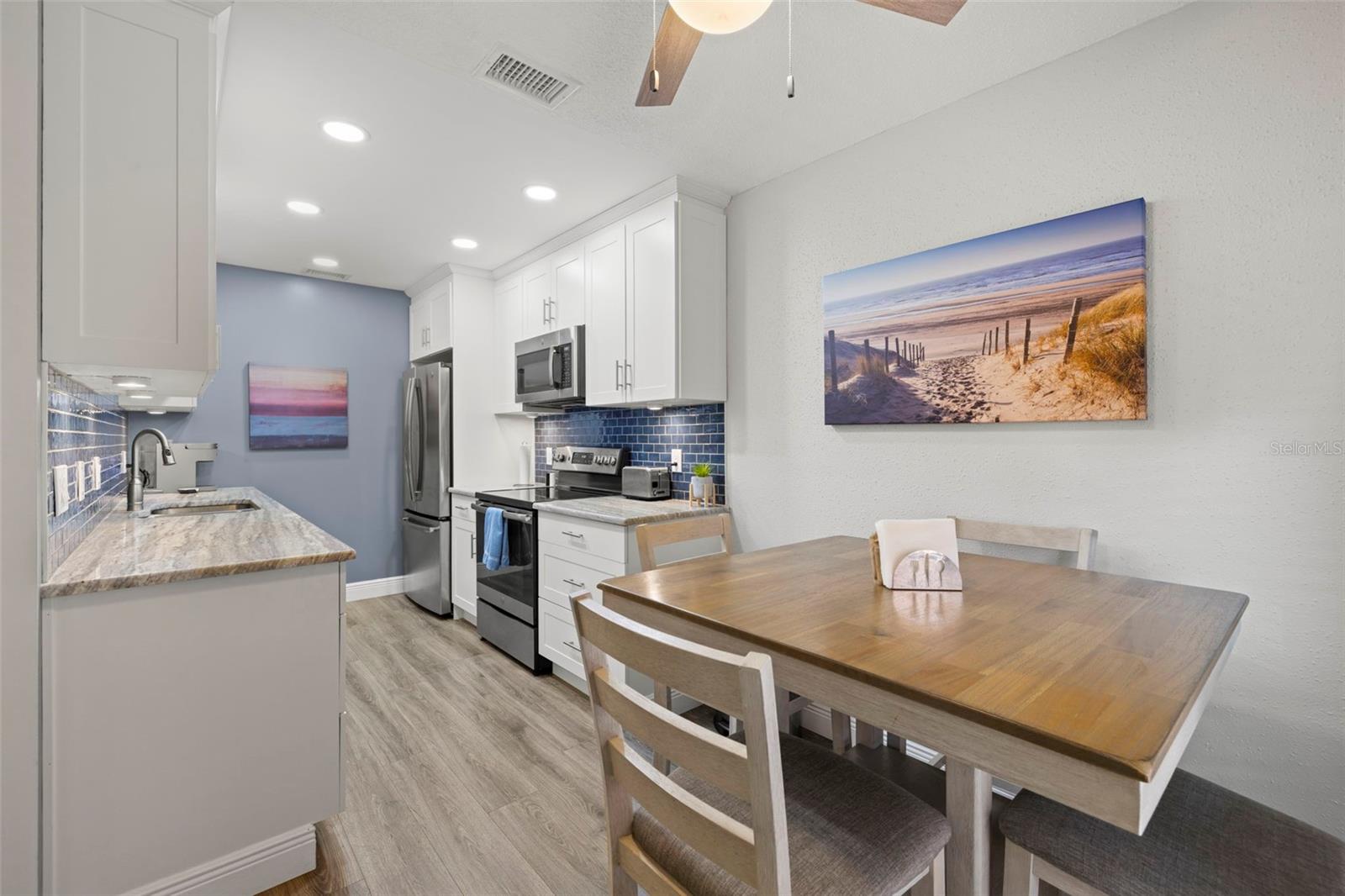 Kitchen and dining area