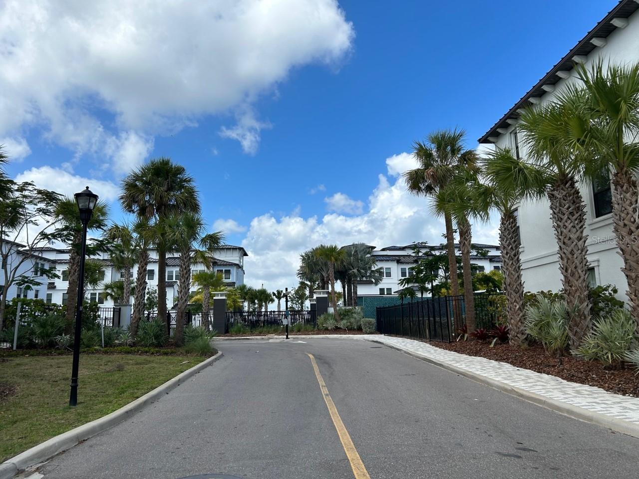 The community features a gated entrance.