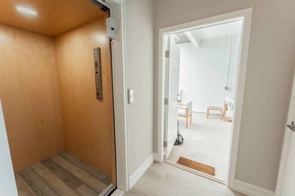 Elevator access is available to the roof deck on the fourth floor.