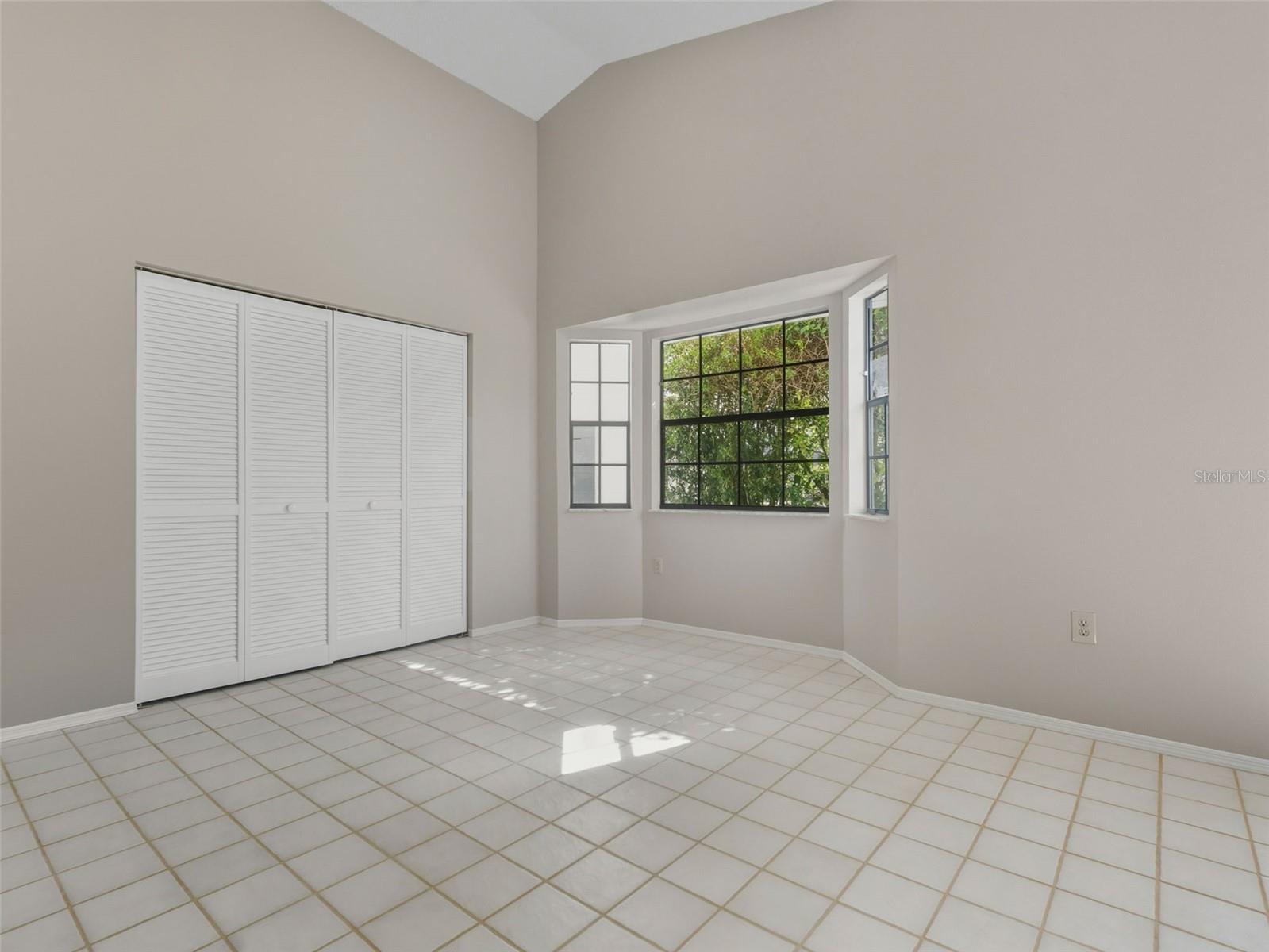 dining area off of kitchen with large wall pantry