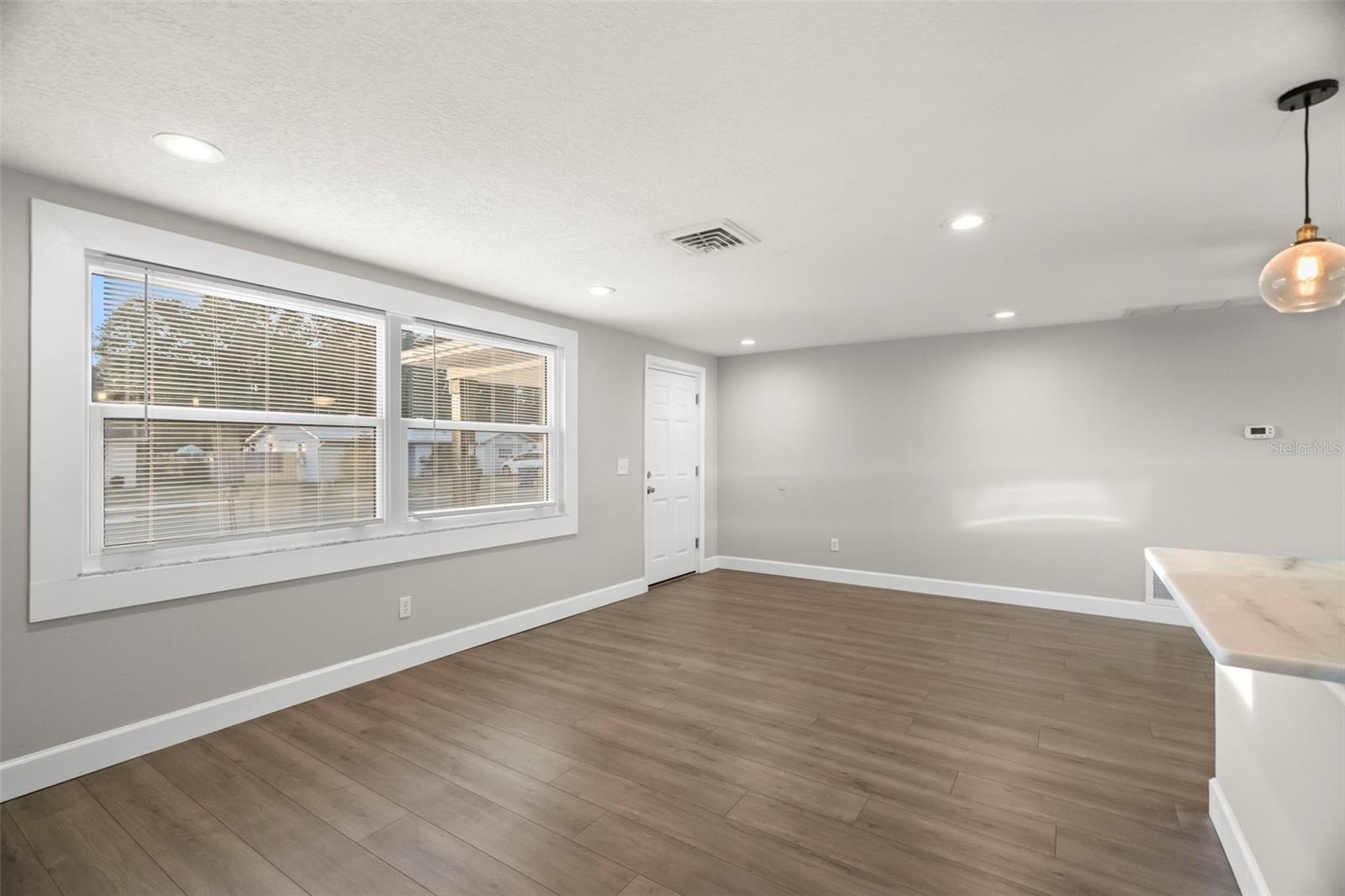 Looking towards front door