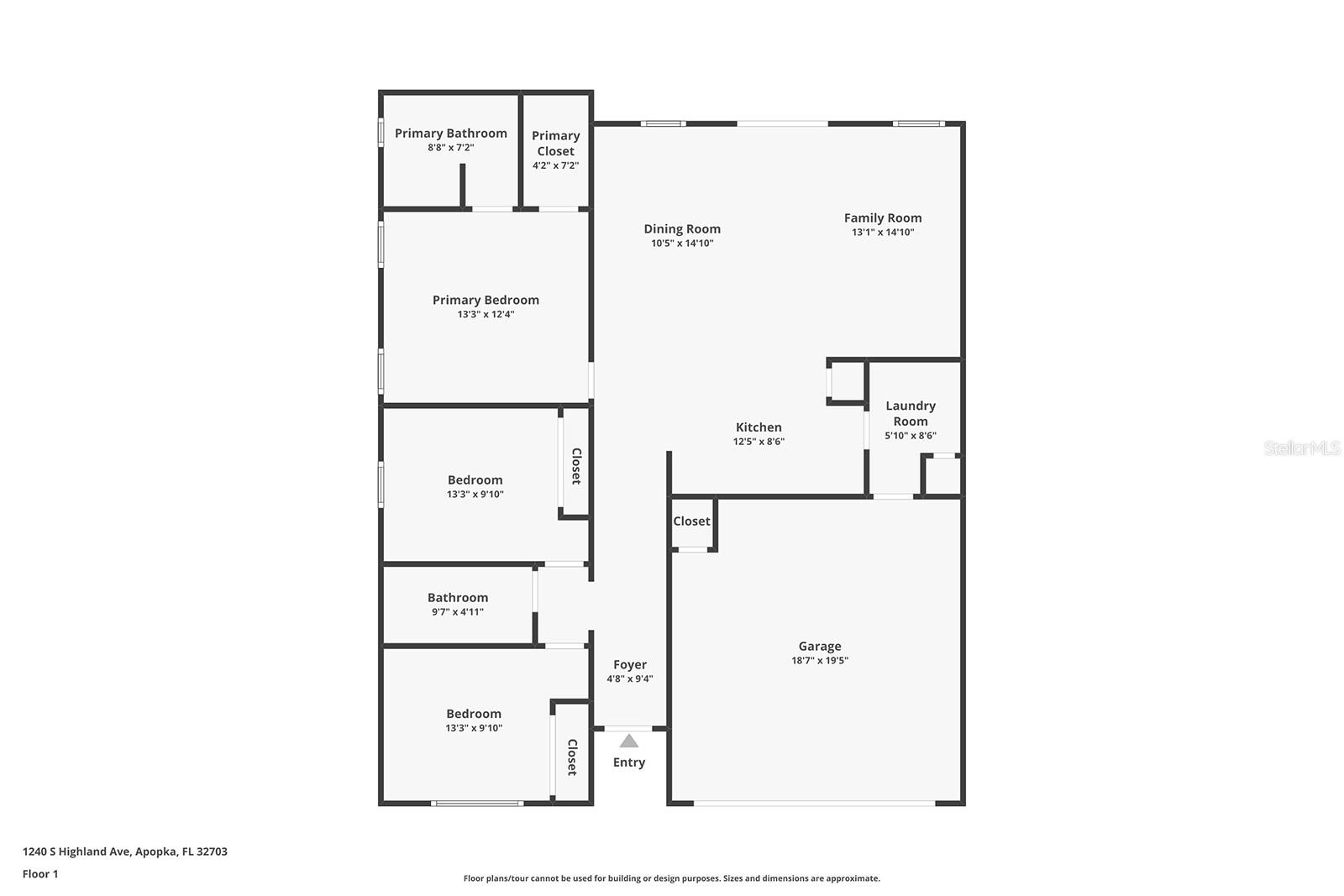 1240 S HIGHLAND AVE, APOPKA, FL, 32703