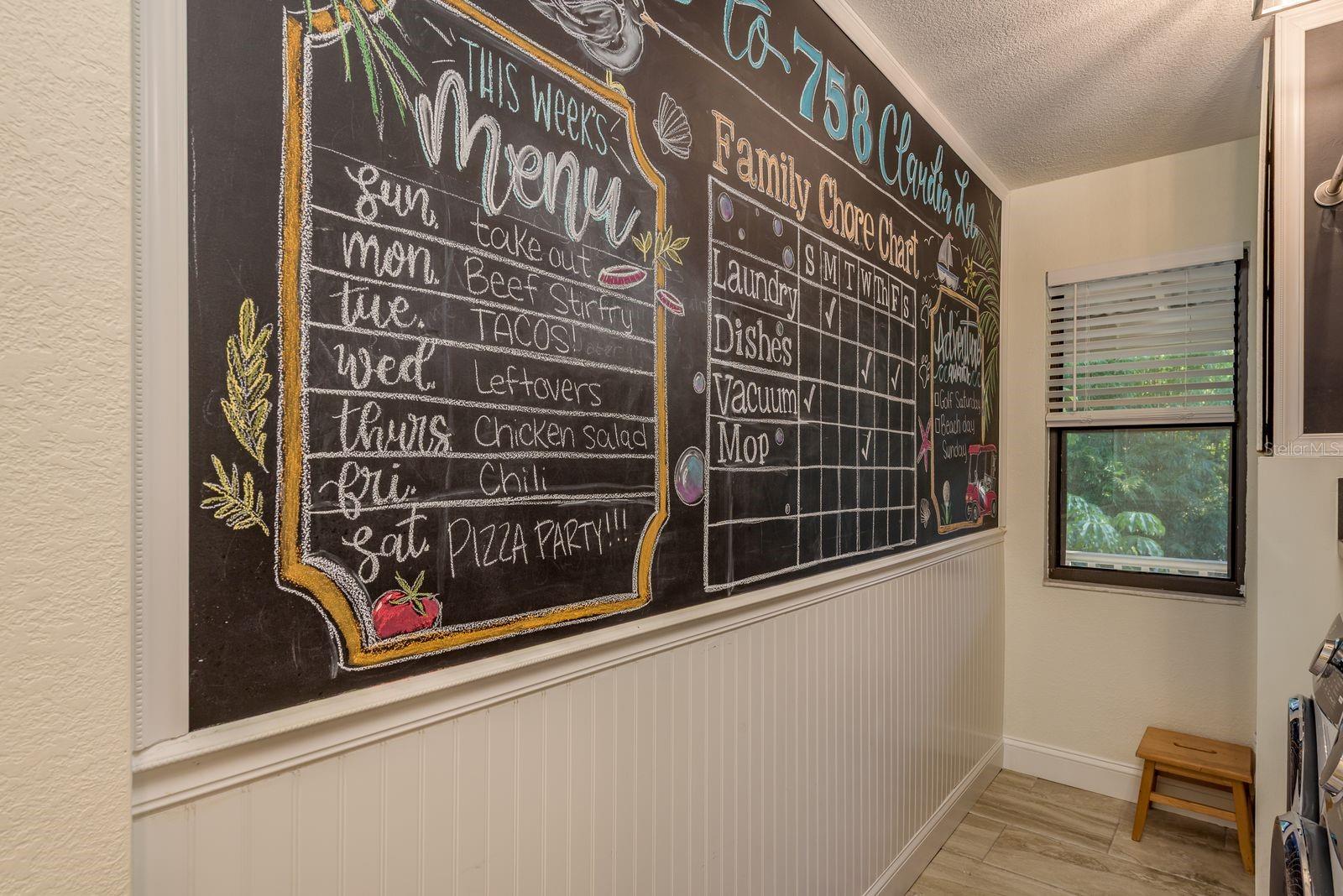 LOOK AT THIS FAMILY COMMAND CENTER / LAUNDRY