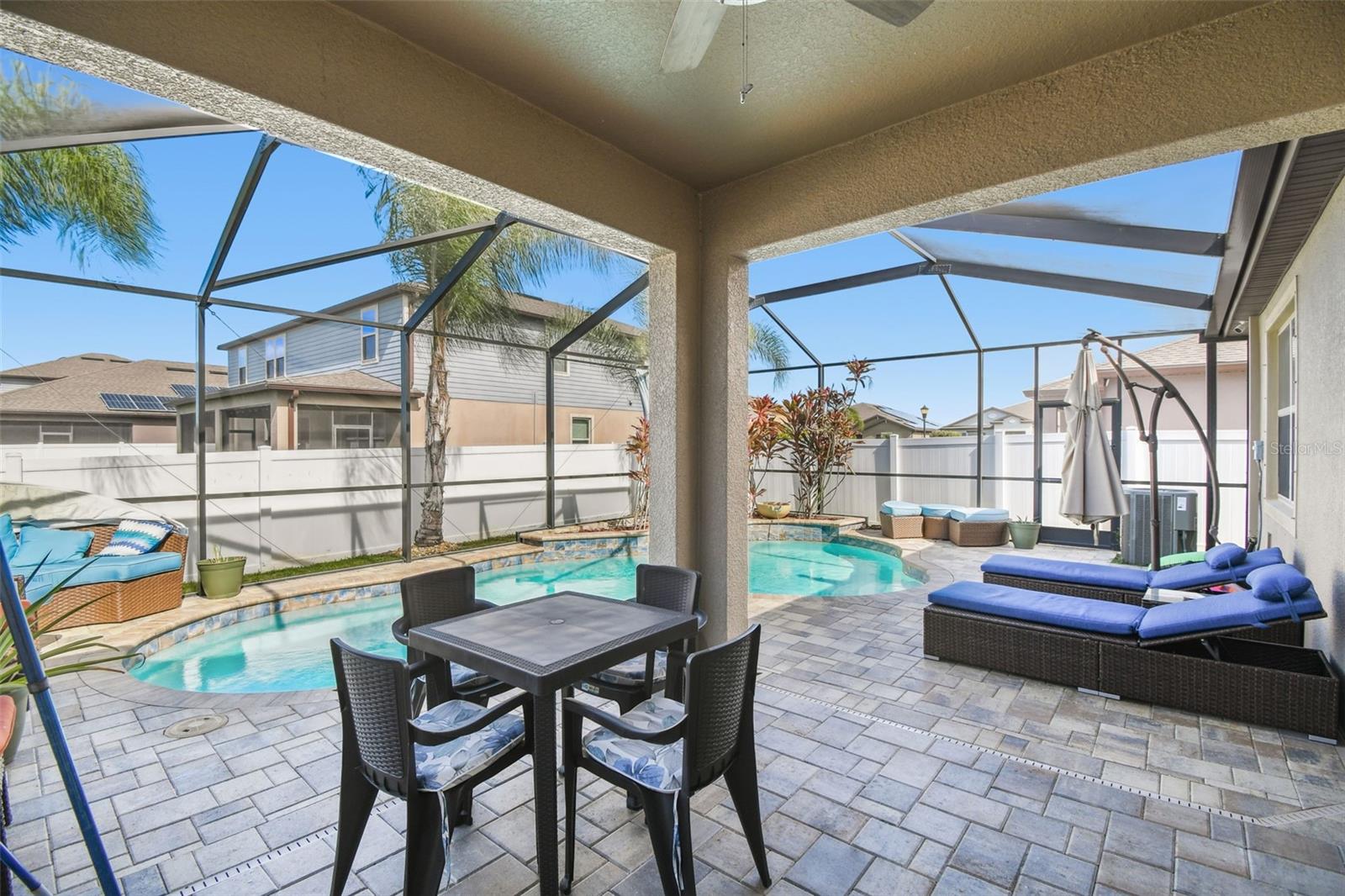 Pool Area - all pool equipment and furniture stays with home