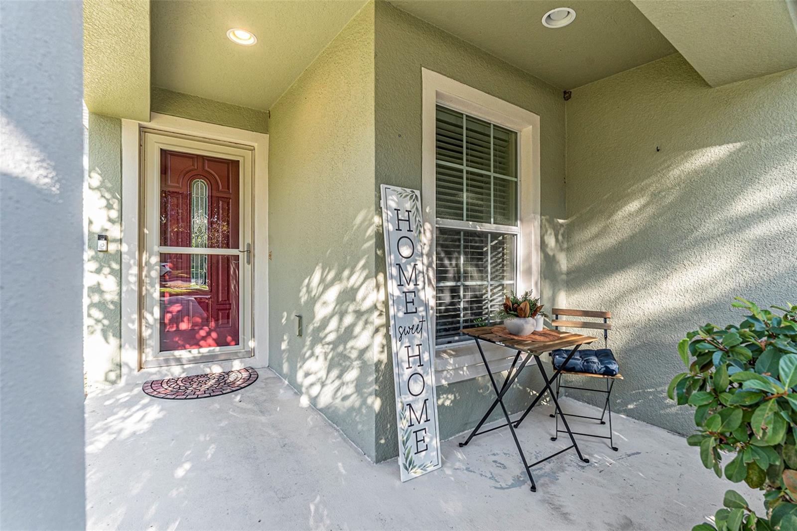Welcoming front porch