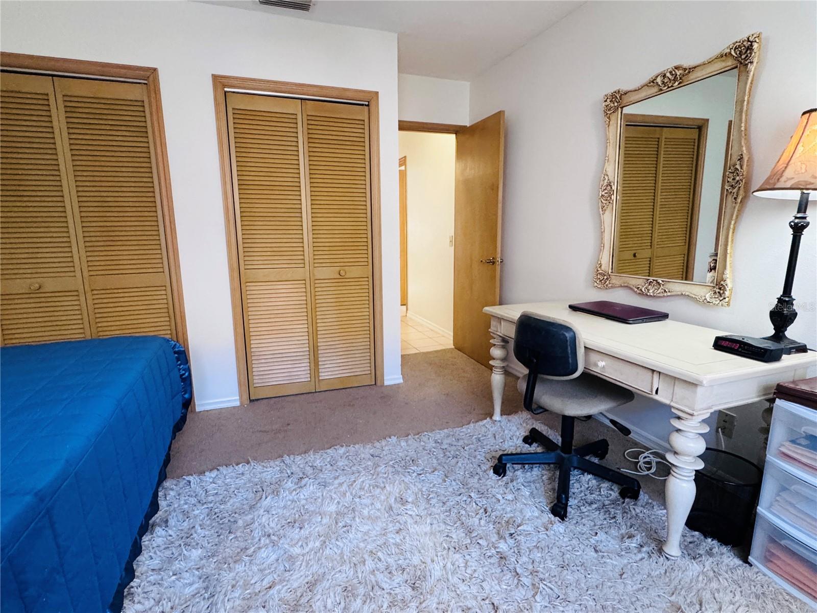 Third Bedroom with built in closets.