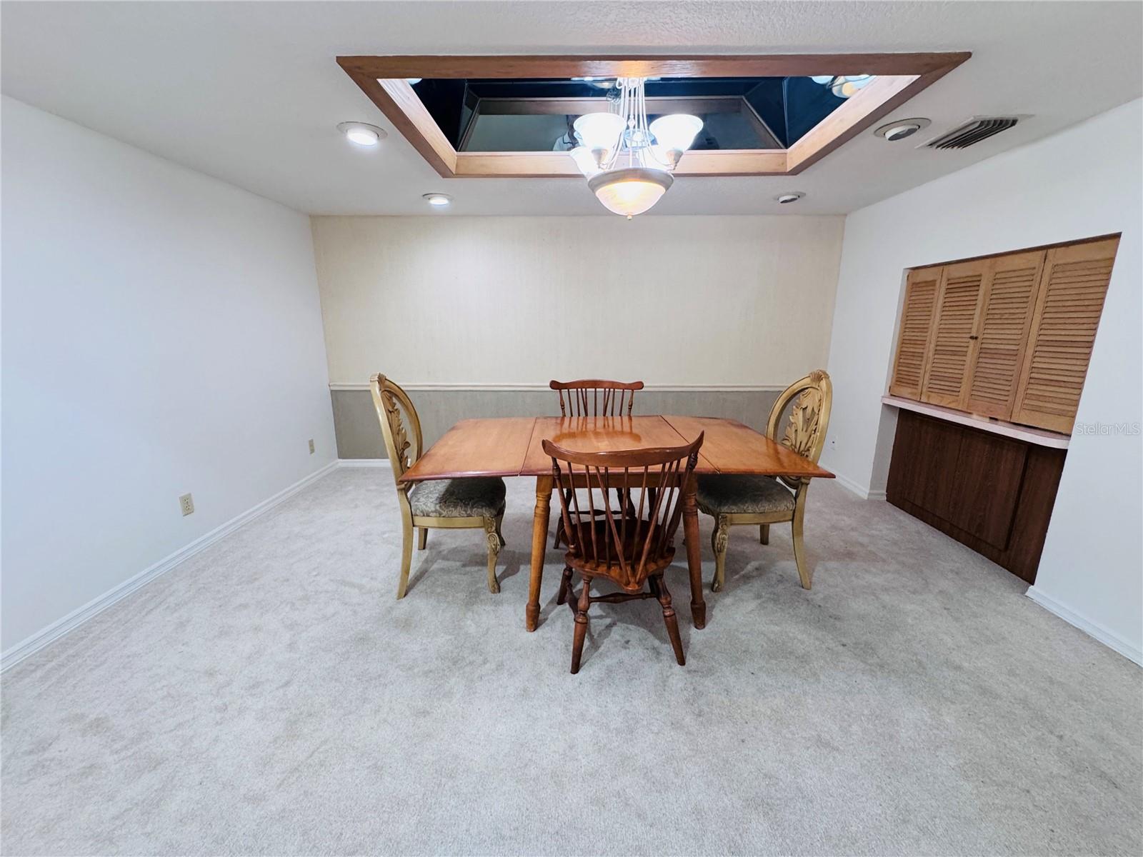 Dining room with a pass through to the kitchen.