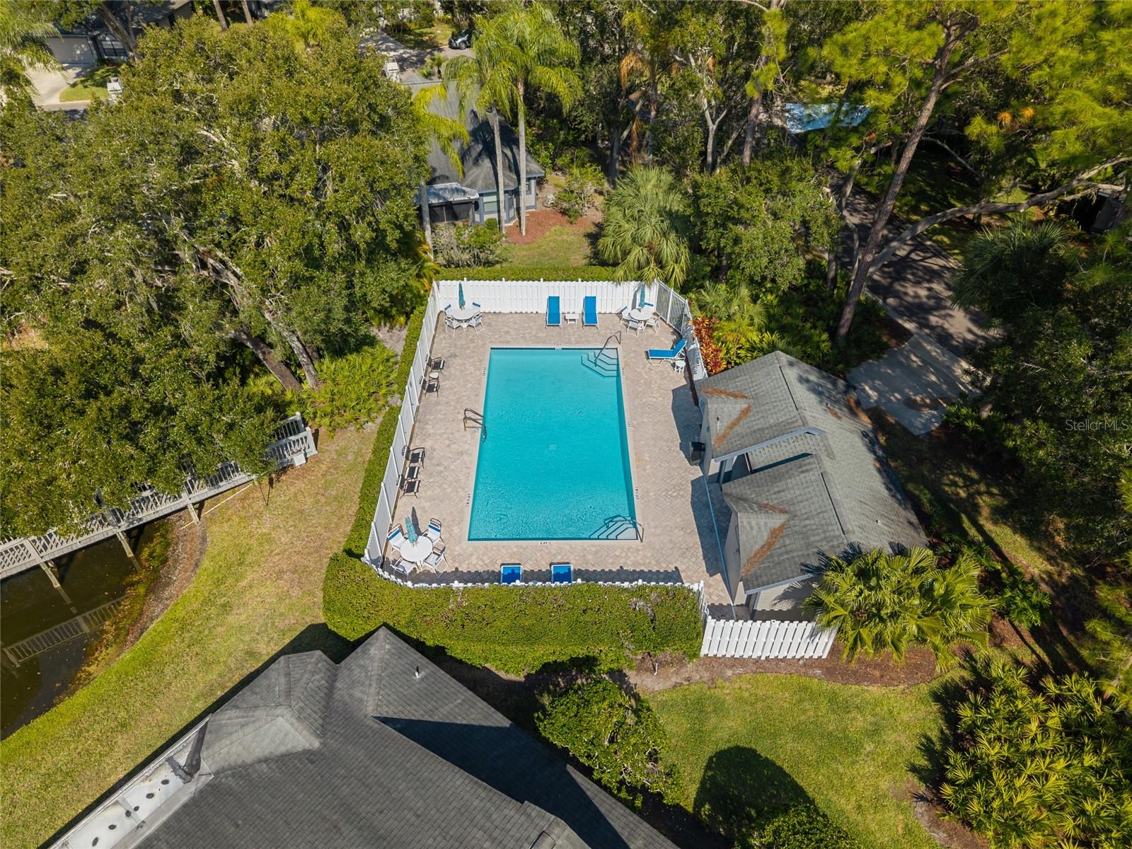 Aerial with Community Pool