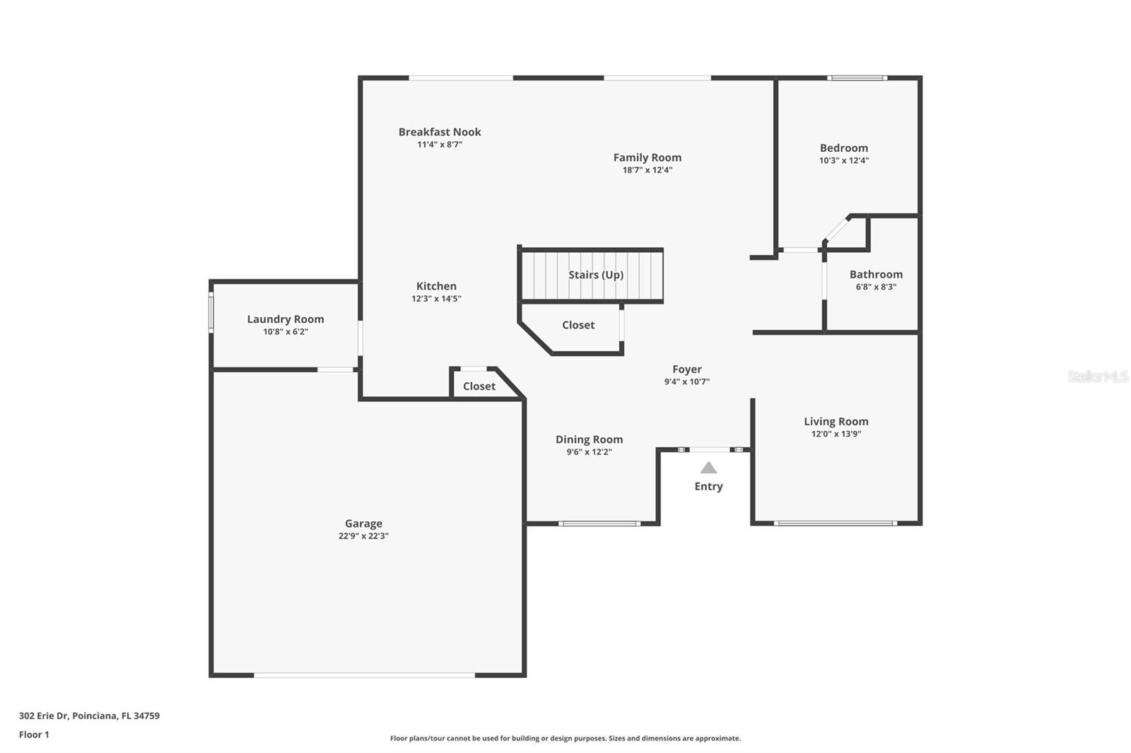 302 ERIE DR, POINCIANA, FL, 34759