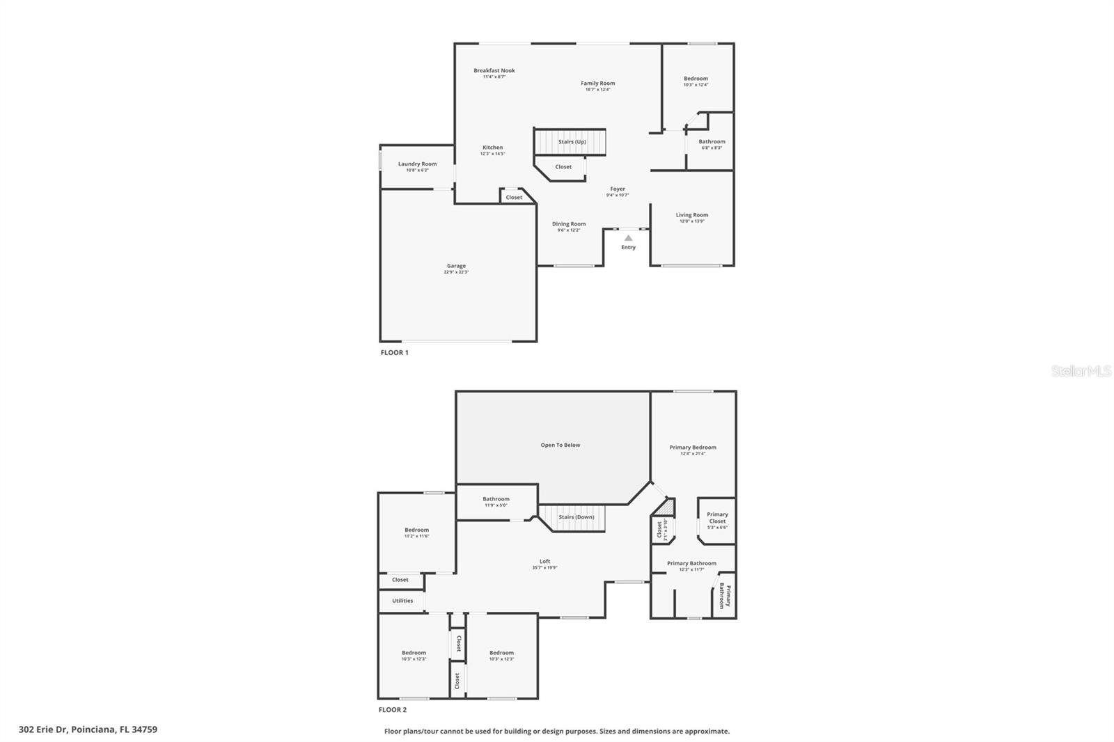 302 ERIE DR, POINCIANA, FL, 34759