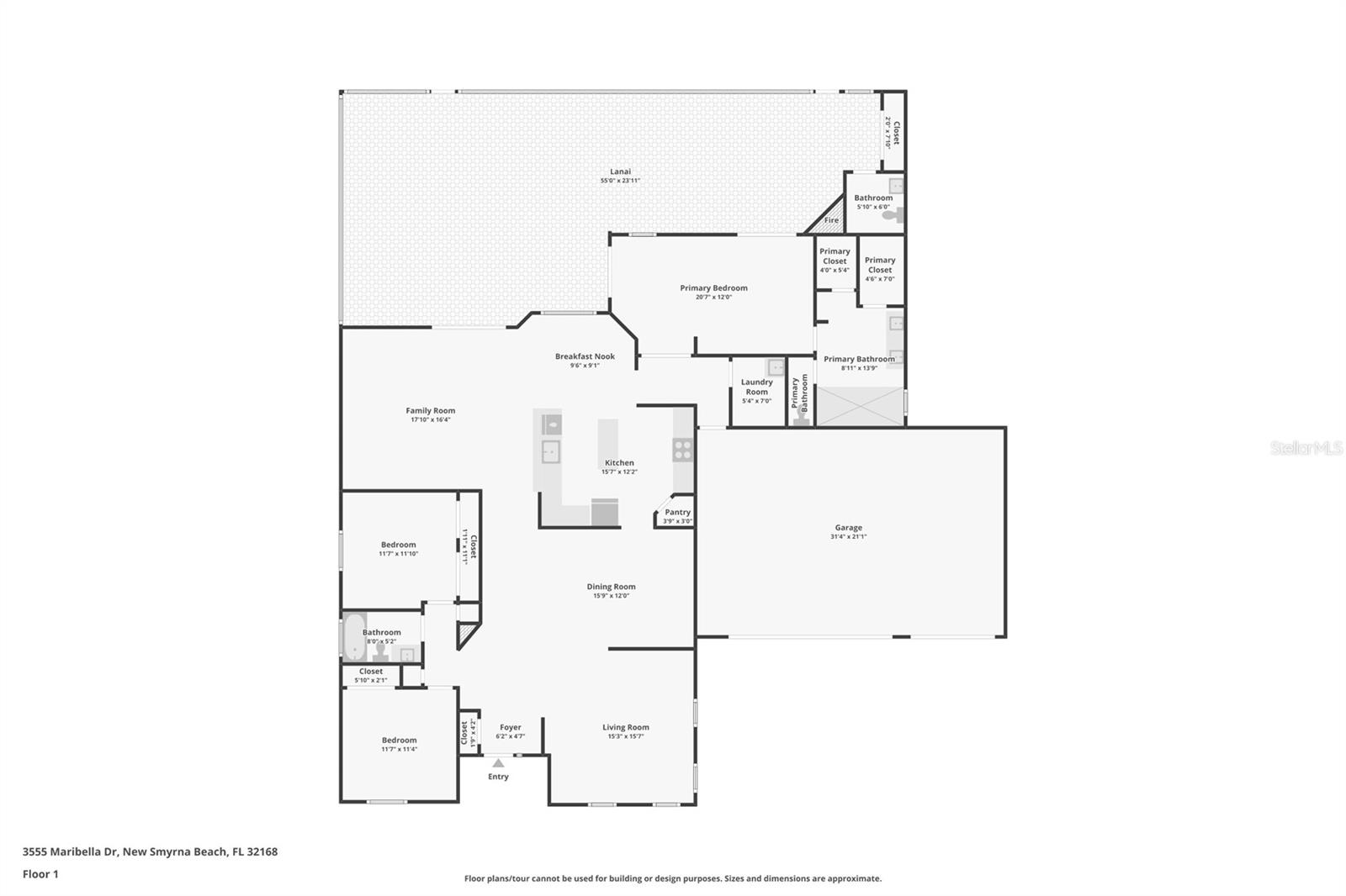 3555 MARIBELLA DR, NEW SMYRNA BEACH, FL, 32168