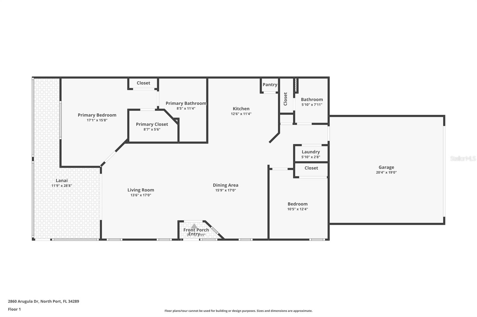 2860 ARUGULA DR, NORTH PORT, FL, 34289