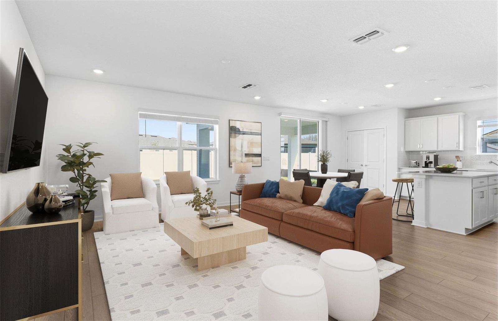 Virtually Staged - Open Gathering Room