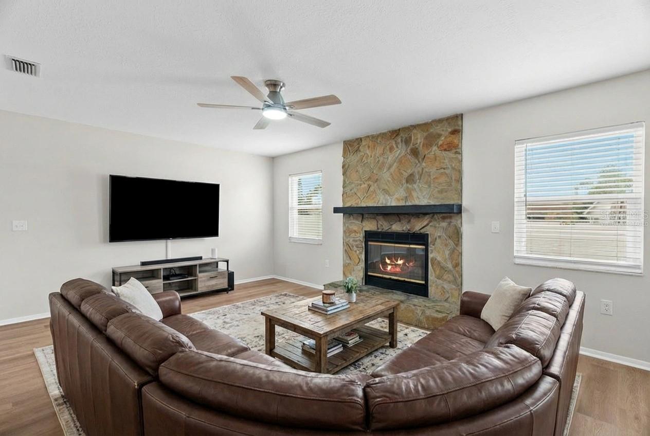 Virtually Staged Family Room