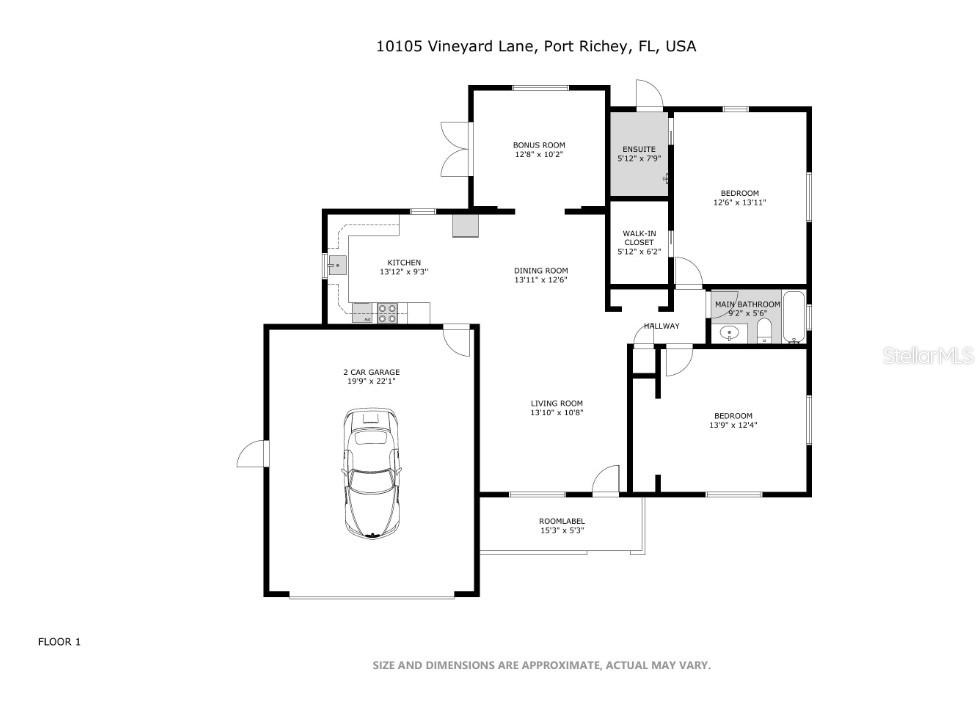 10105 VINEYARD LN, PORT RICHEY, FL, 34668