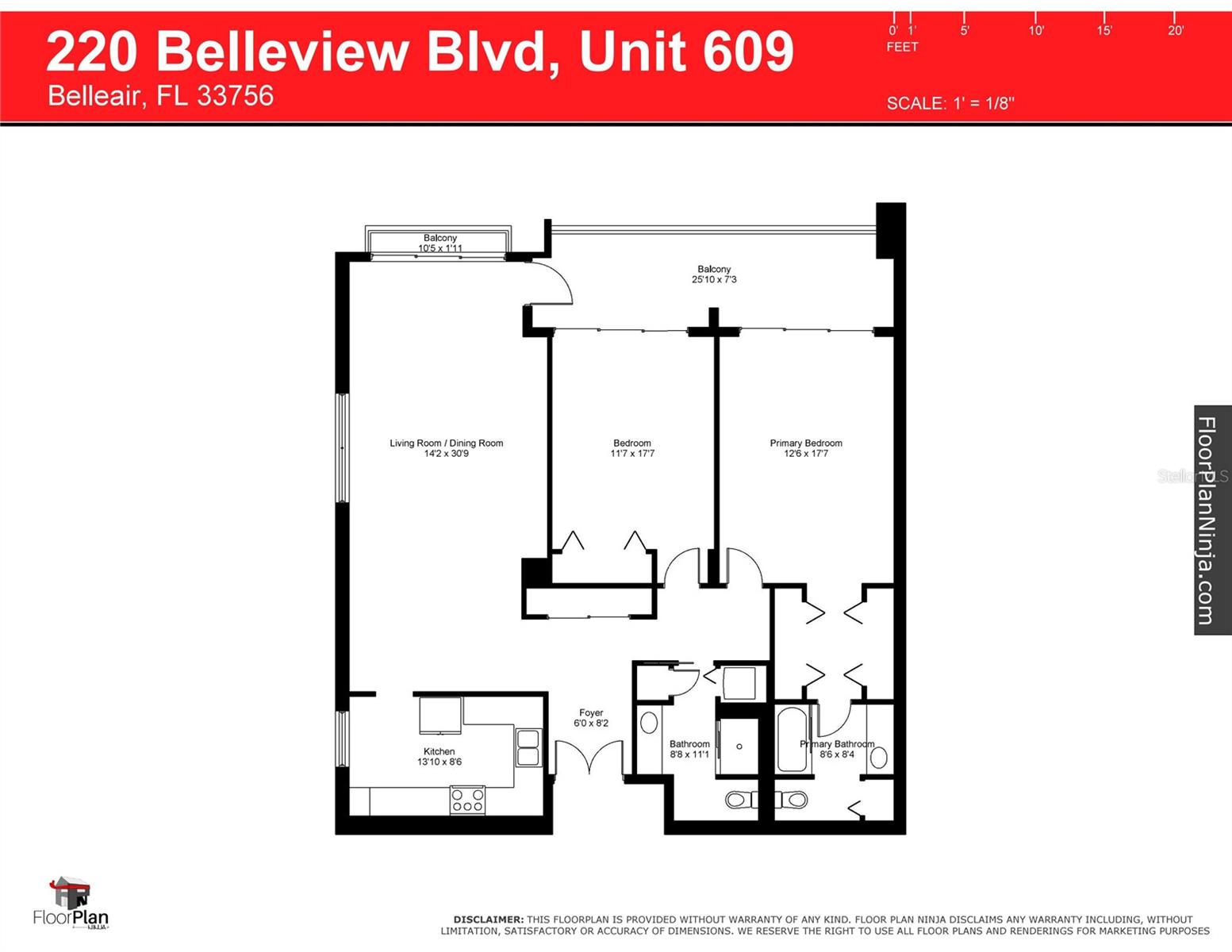 220 BELLEVIEW BLVD #609, BELLEAIR, FL, 33756