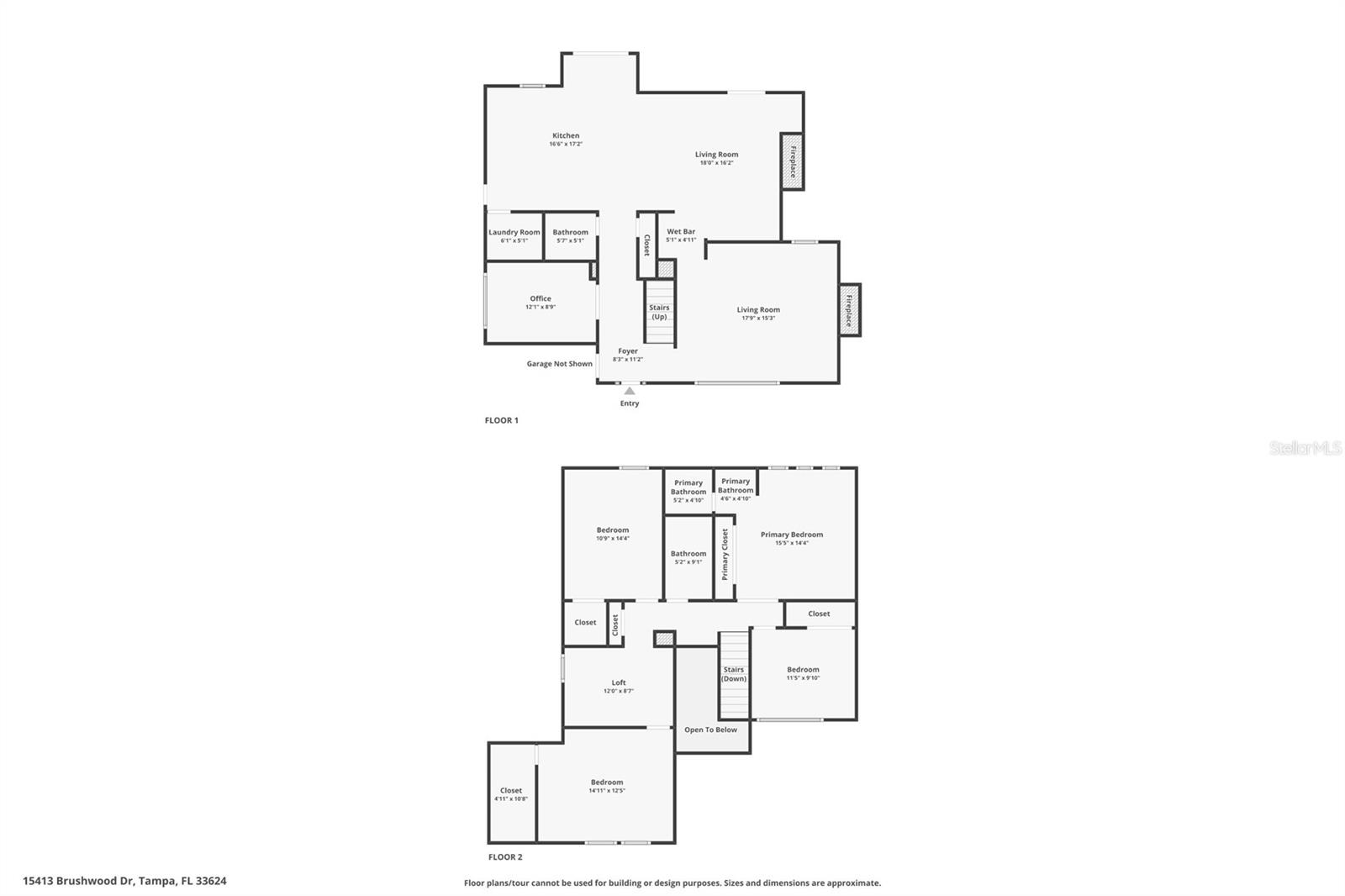 15413 BRUSHWOOD DR, TAMPA, FL, 33624