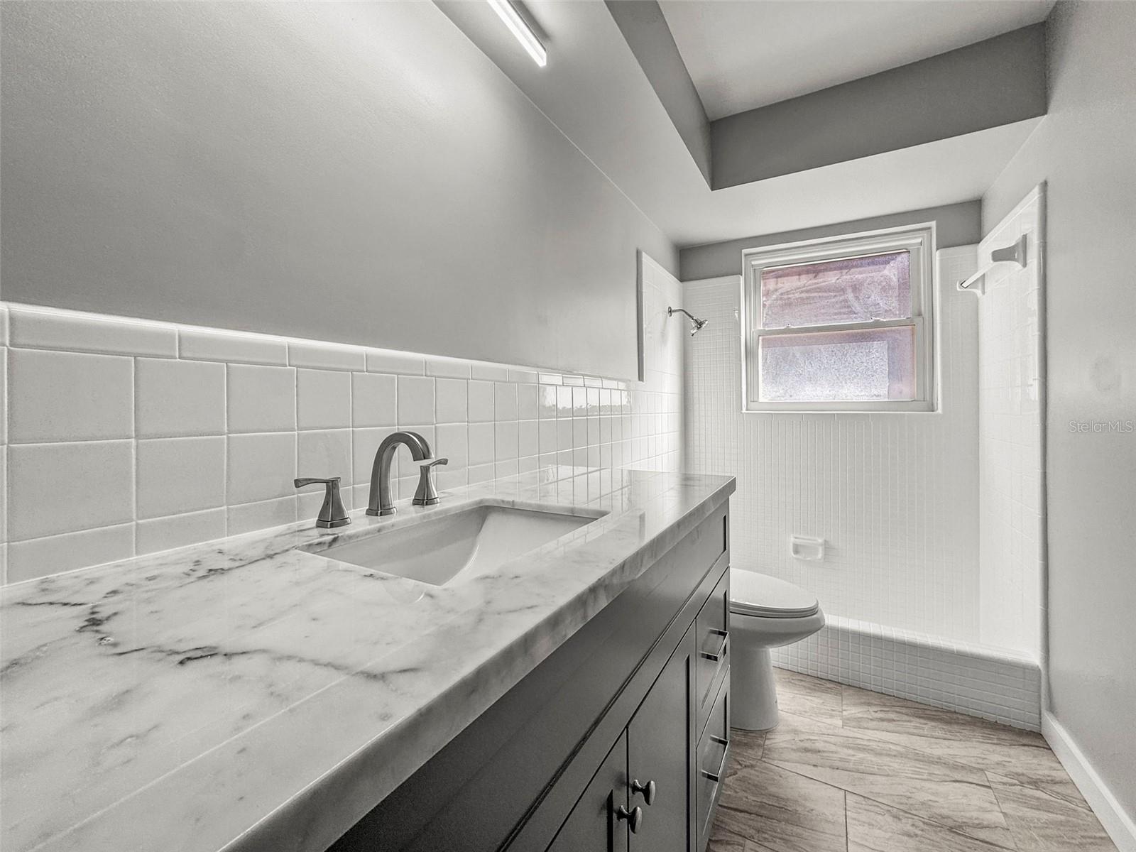 2nd Bathroom with step down tub