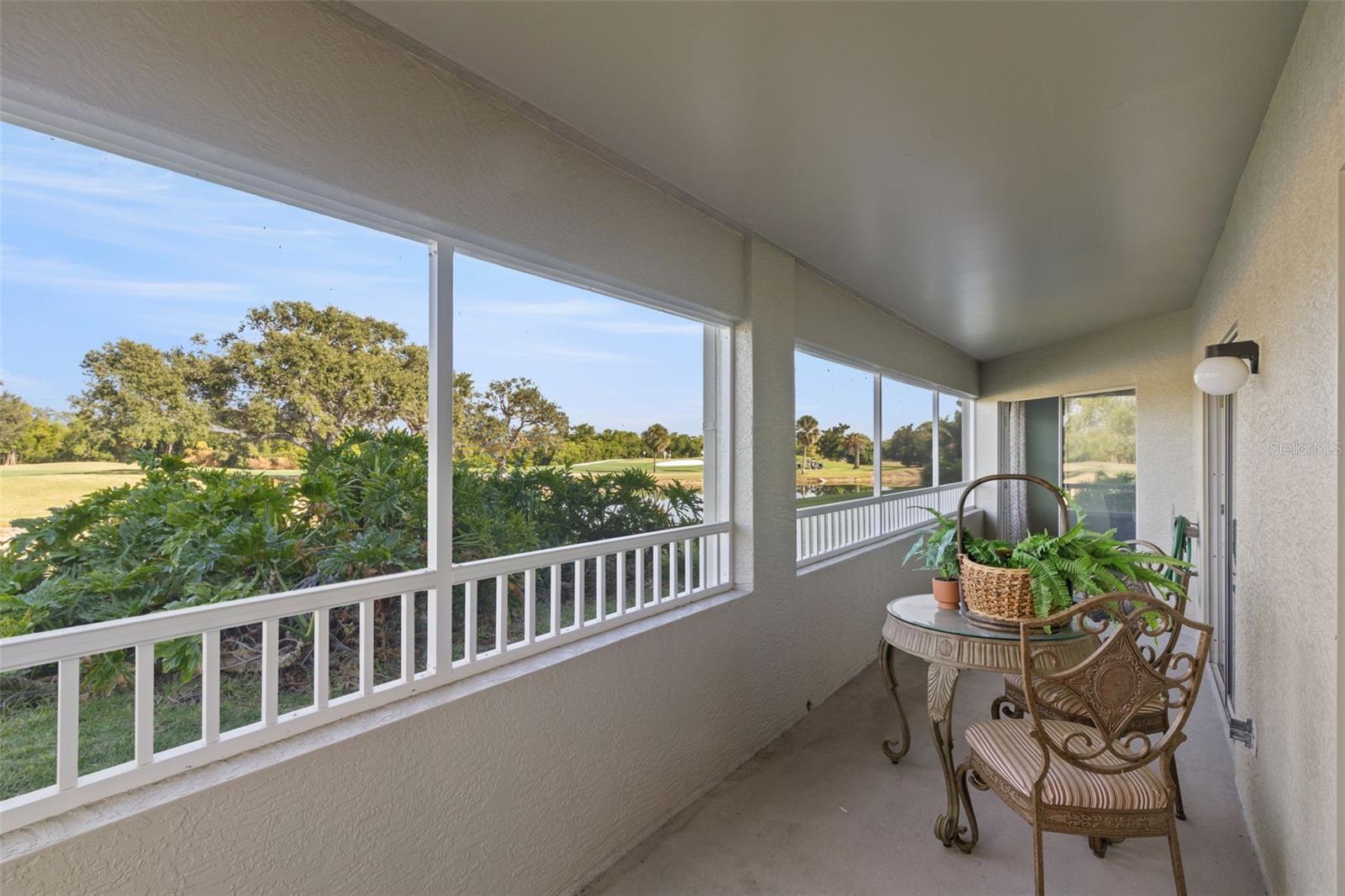Patio overlooking Golf Course views