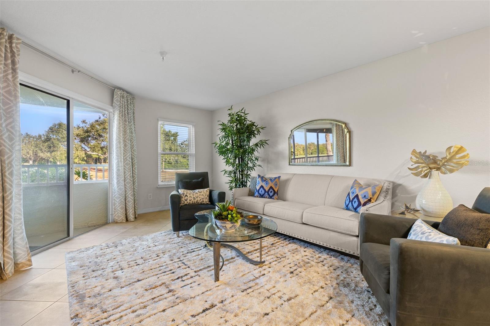 Living area with patio view 2