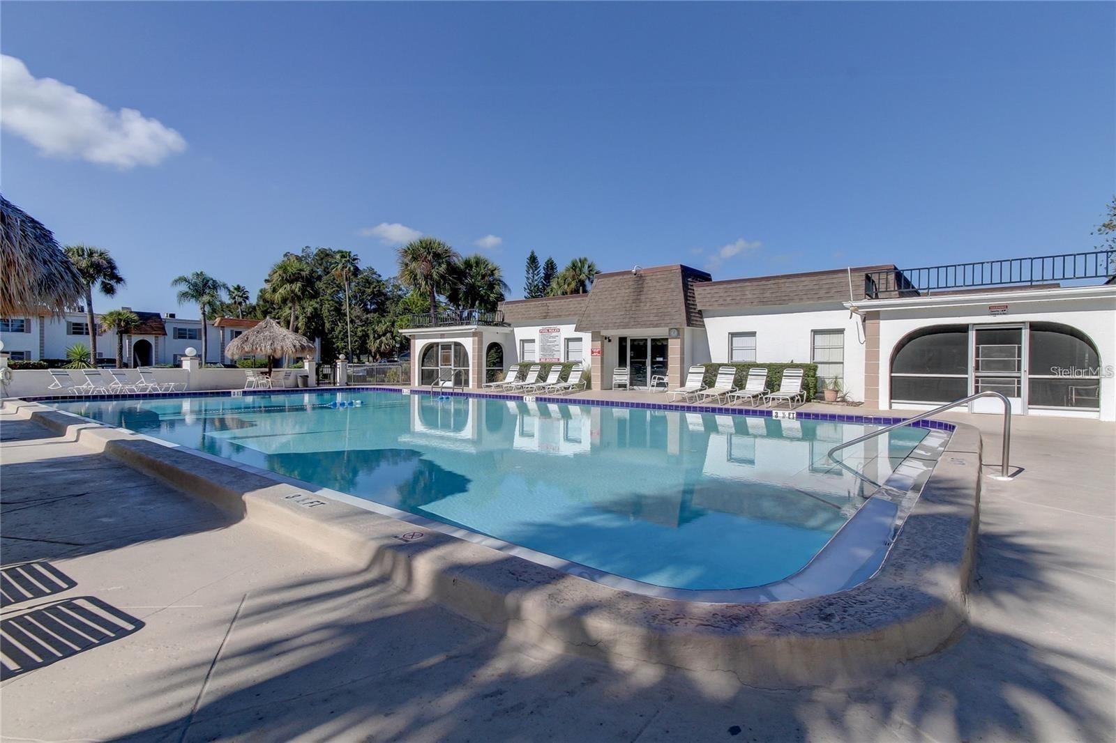 Heated pool and Clubhouse.
