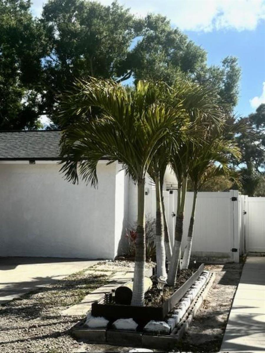 2 entrances to back yard