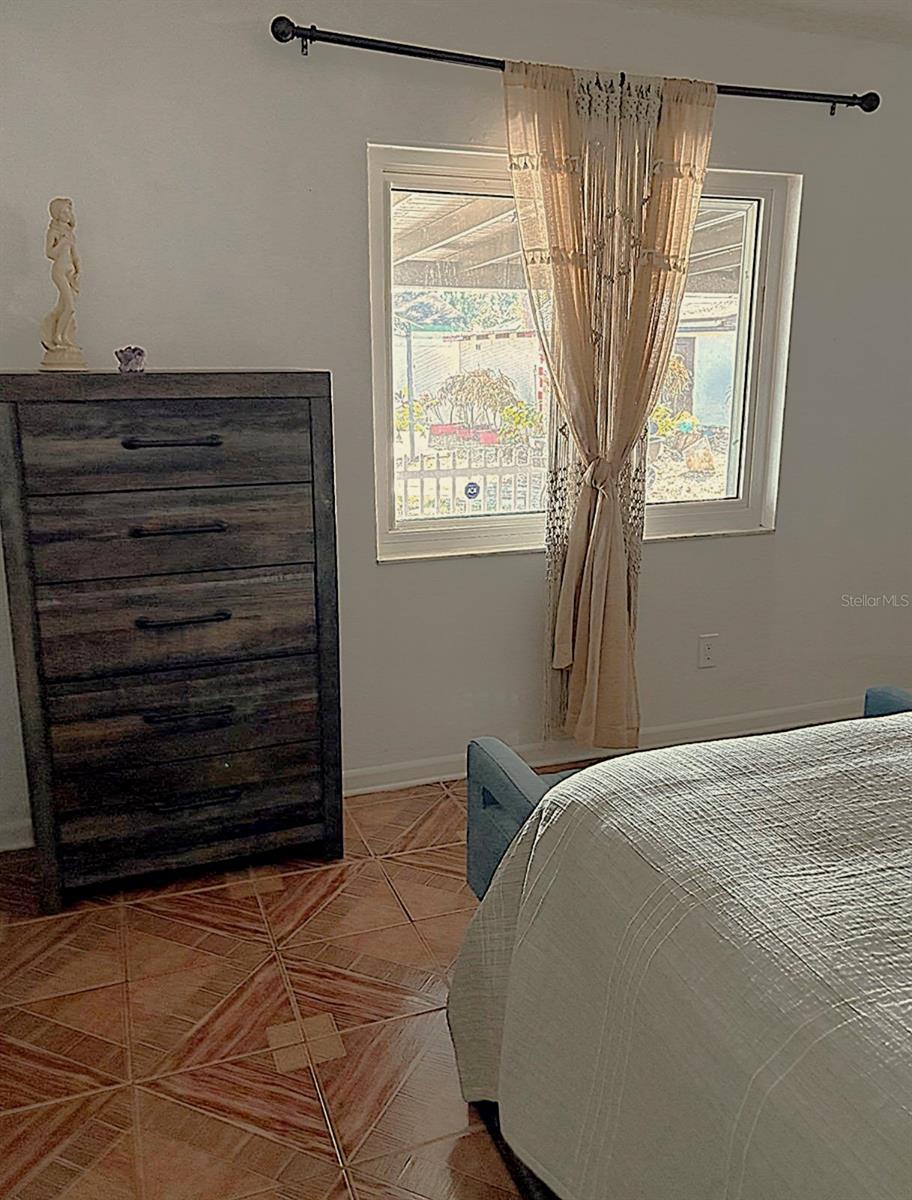 Views to the backyard