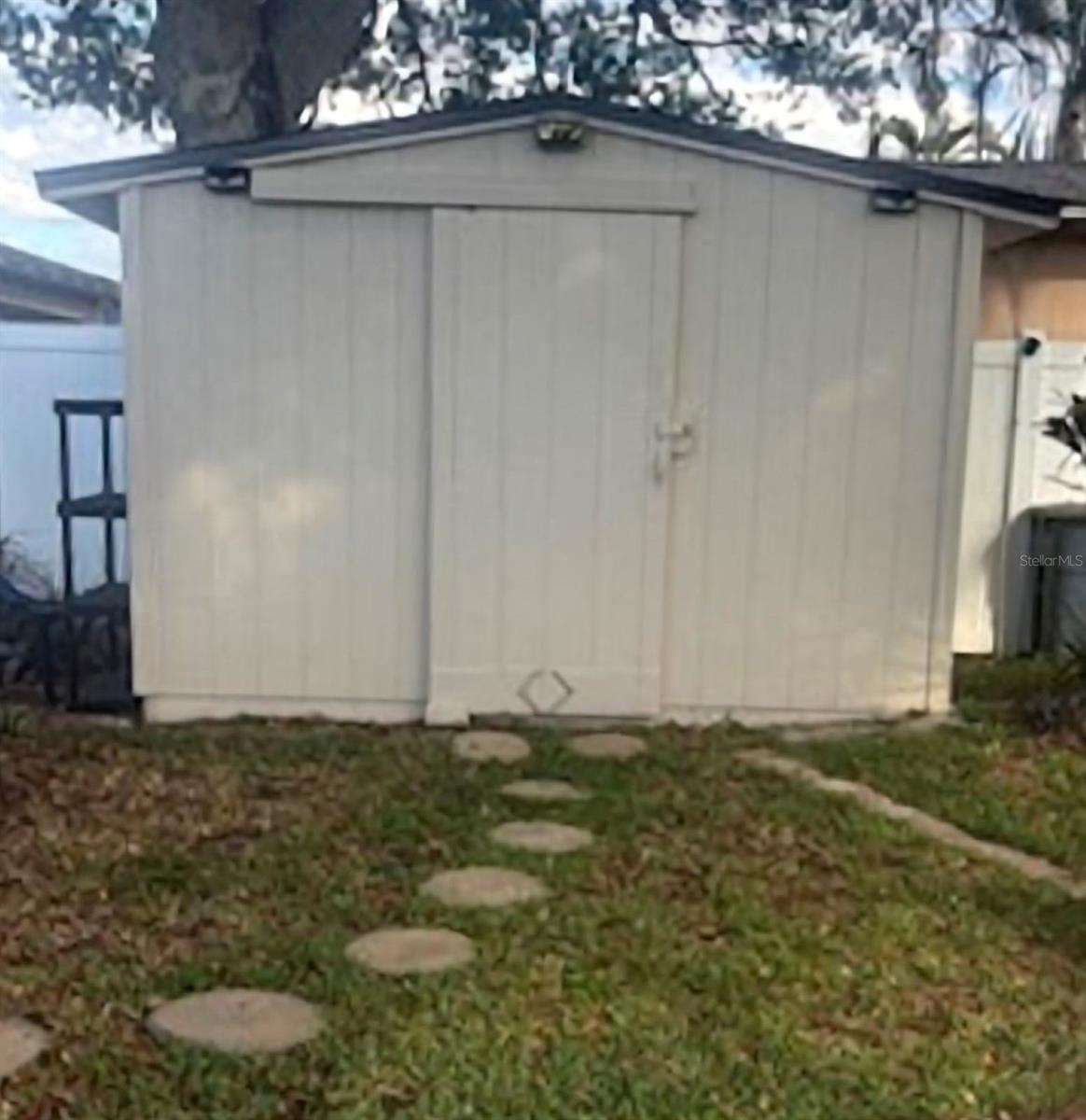 Large dry storage shed