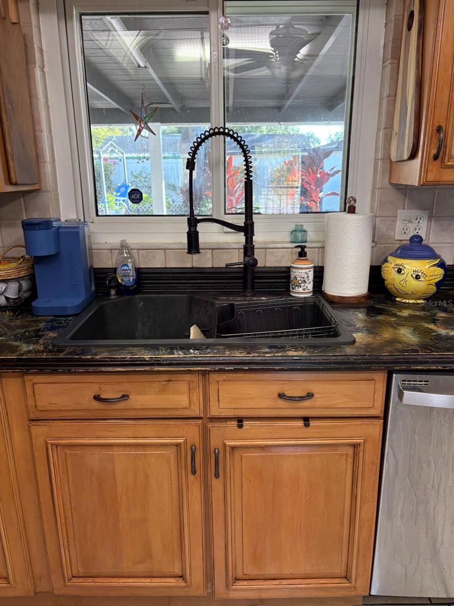 Nice view of the back