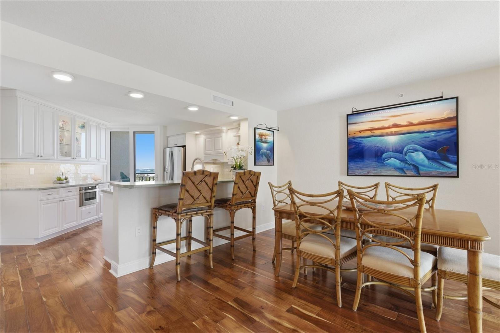 Dining to Kitchen Open Light and Bright