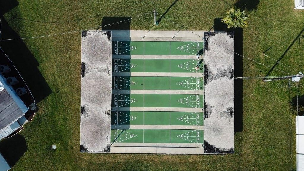Shuffle board courts