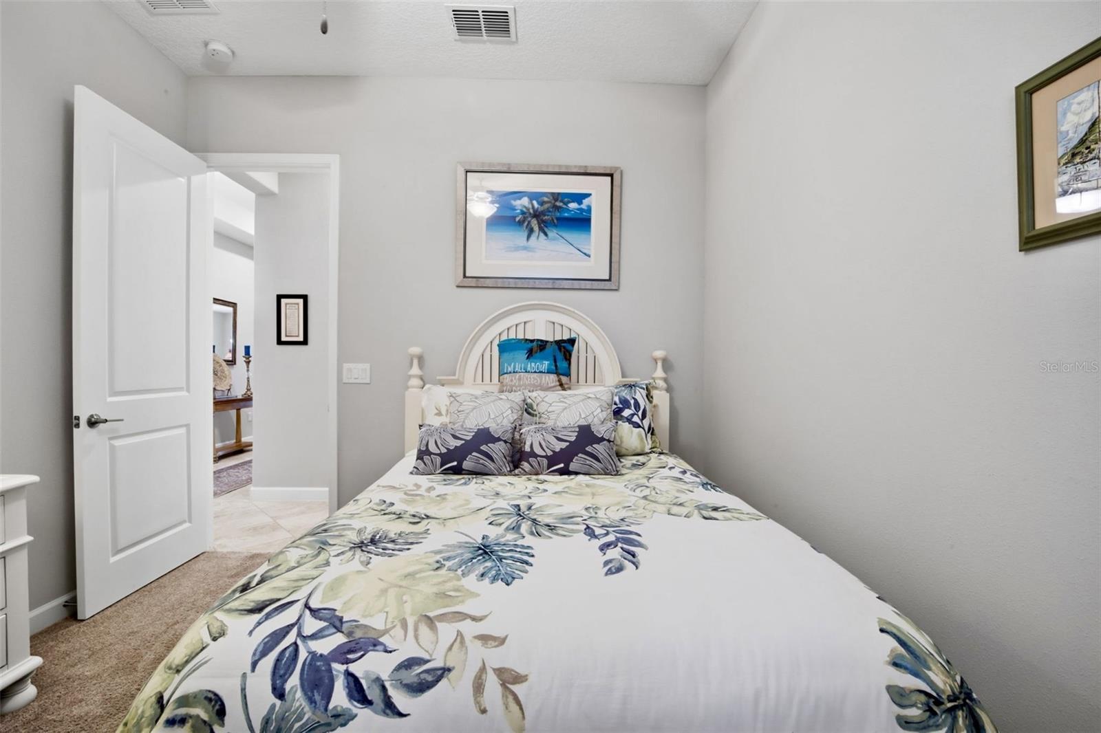 Guest bedroom with large closet
