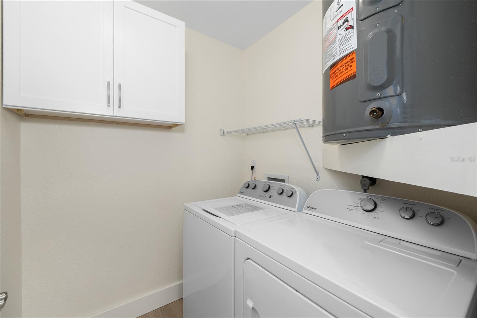 Laundry Room with new washer and dryer