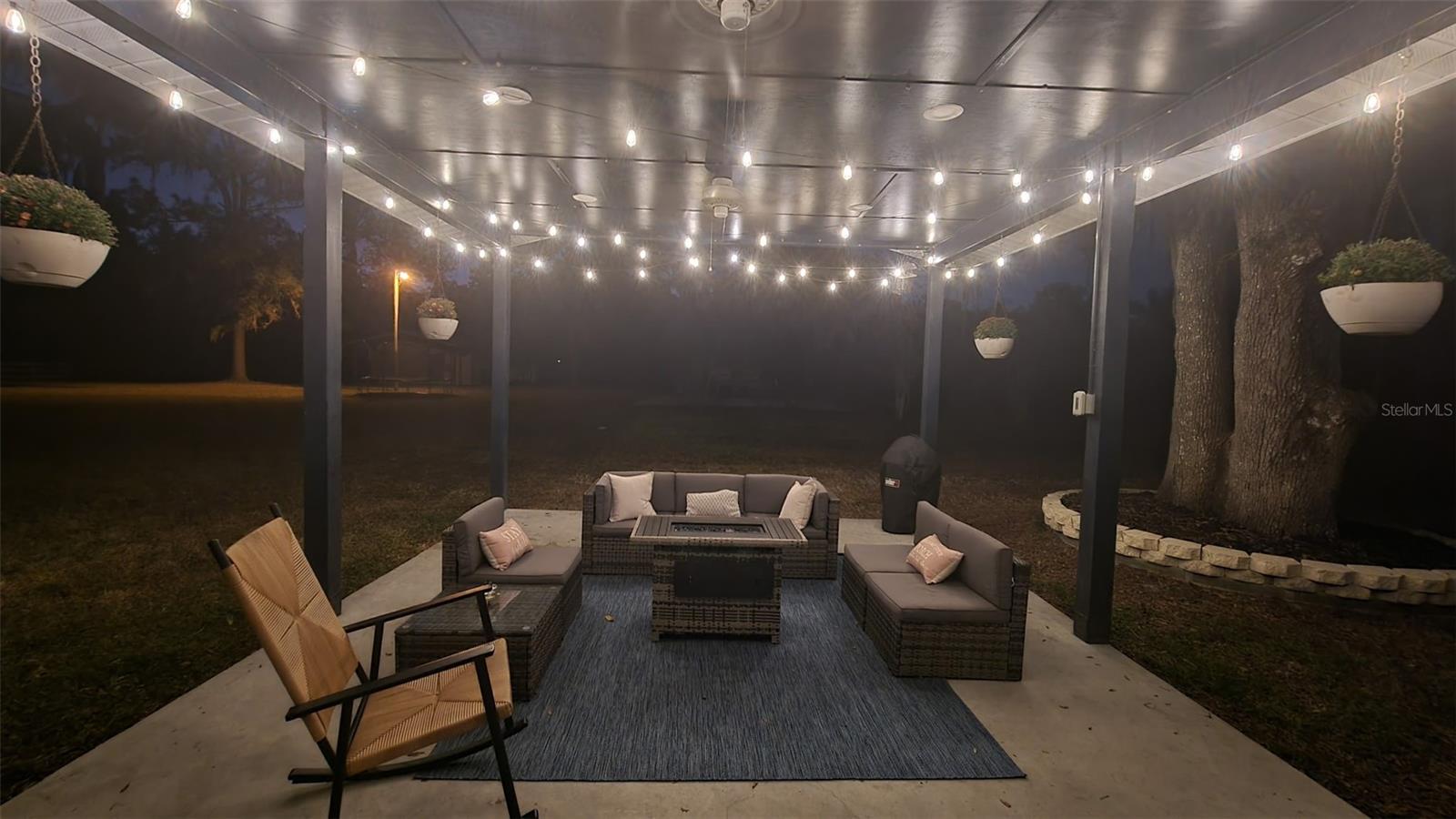 Covered rear porch