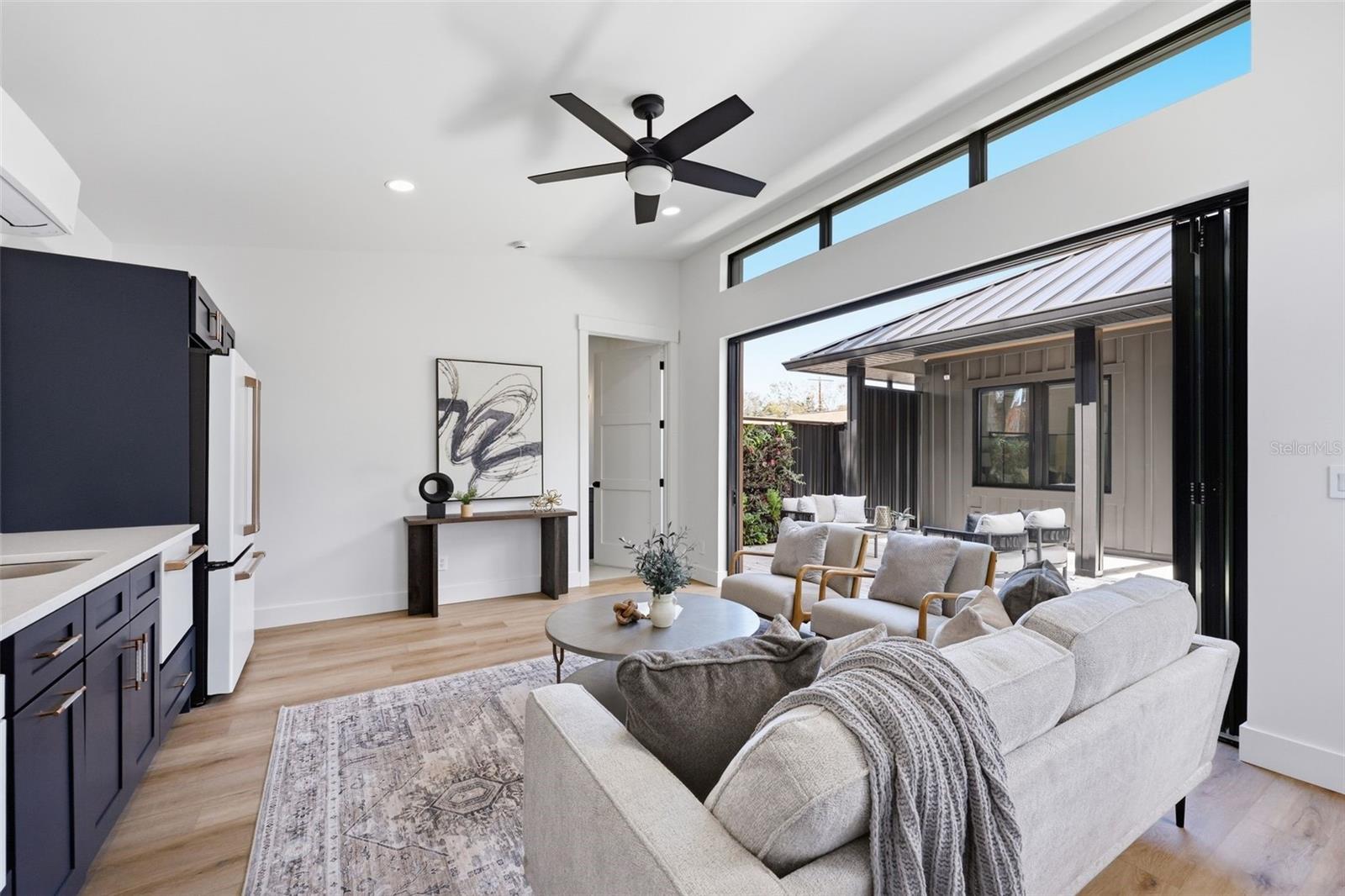 Rec. Room with Accordion Doors