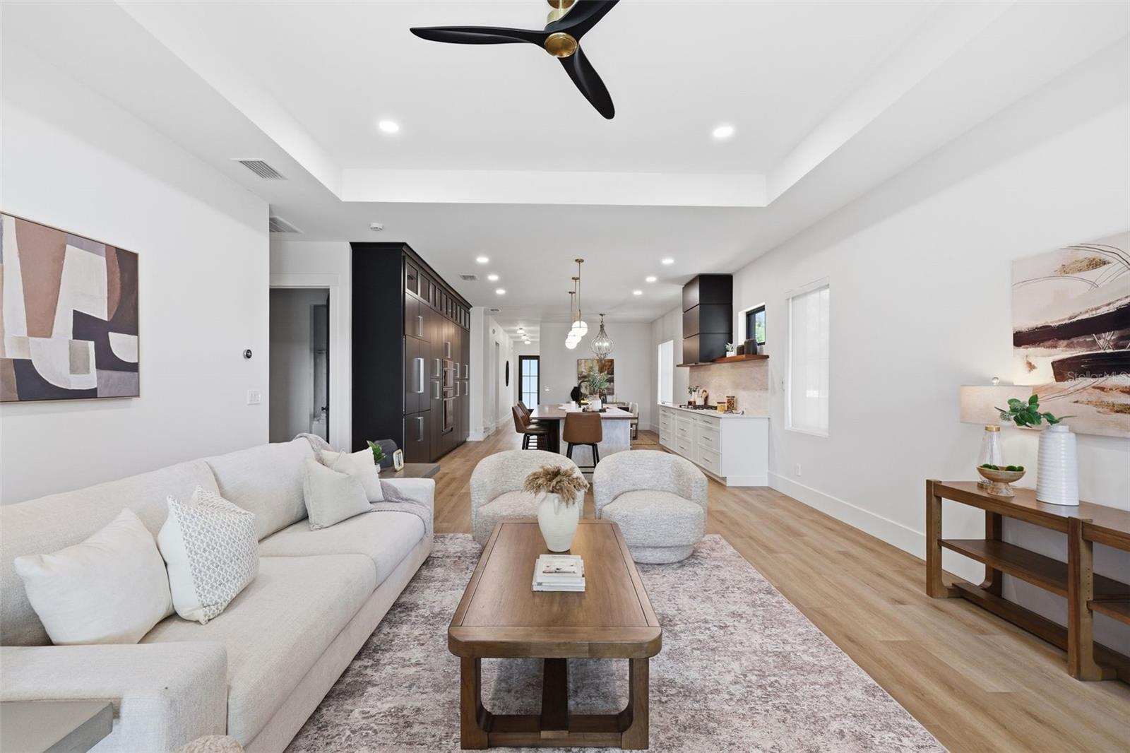 Living Room Open to Kitchen