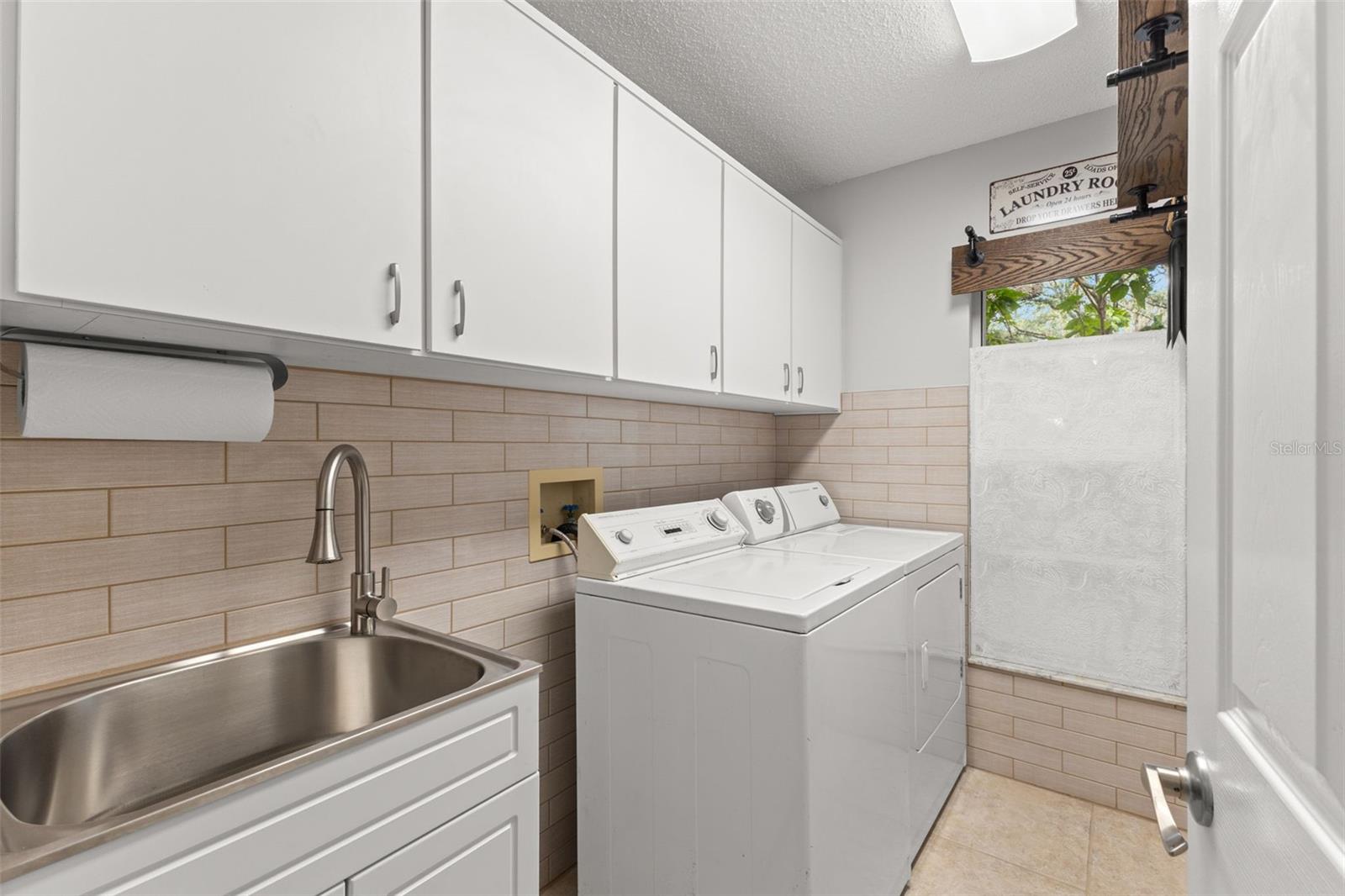 Indoor Laundry room just off garage