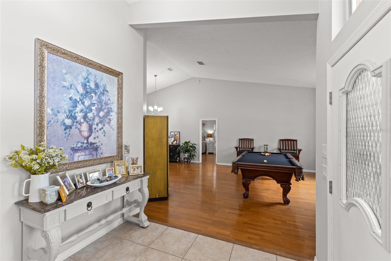 Entrance way looking towards possible formal living room
