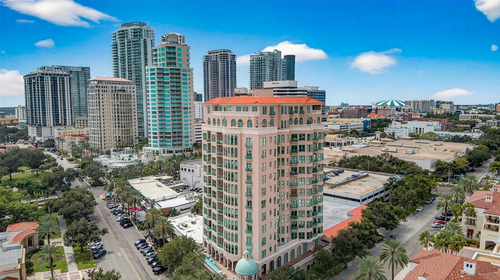 Aerial Cloisters on Beach Drive