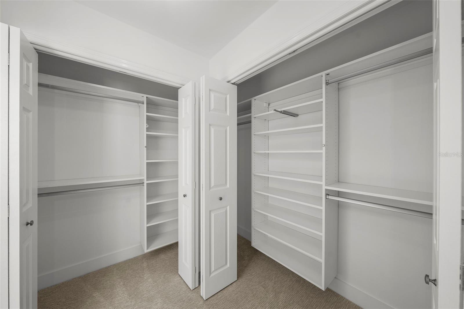 Valet pulls and yours to customize with these well done built-ins!